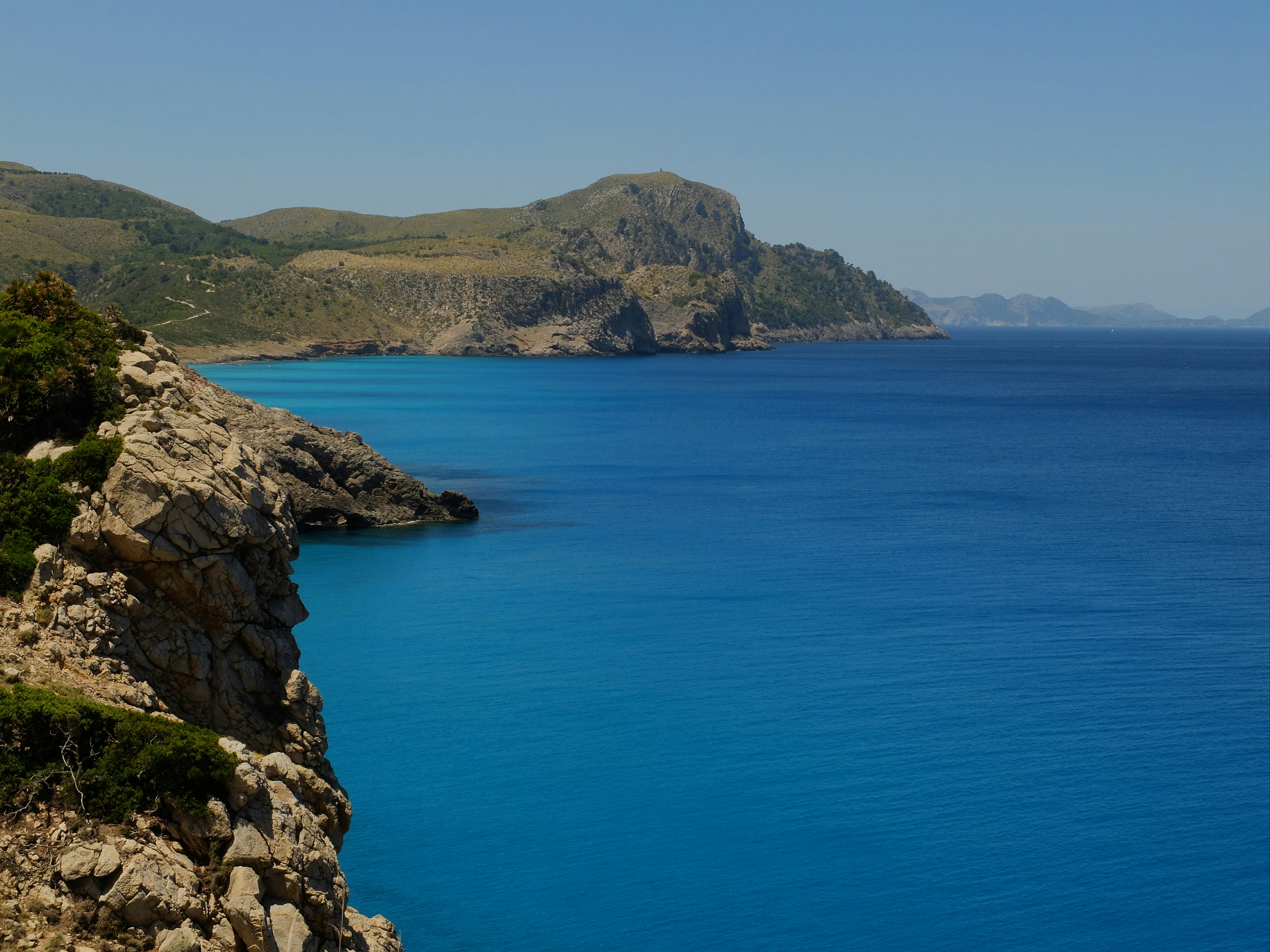 Rocky coastal cliffs near Gibraltar