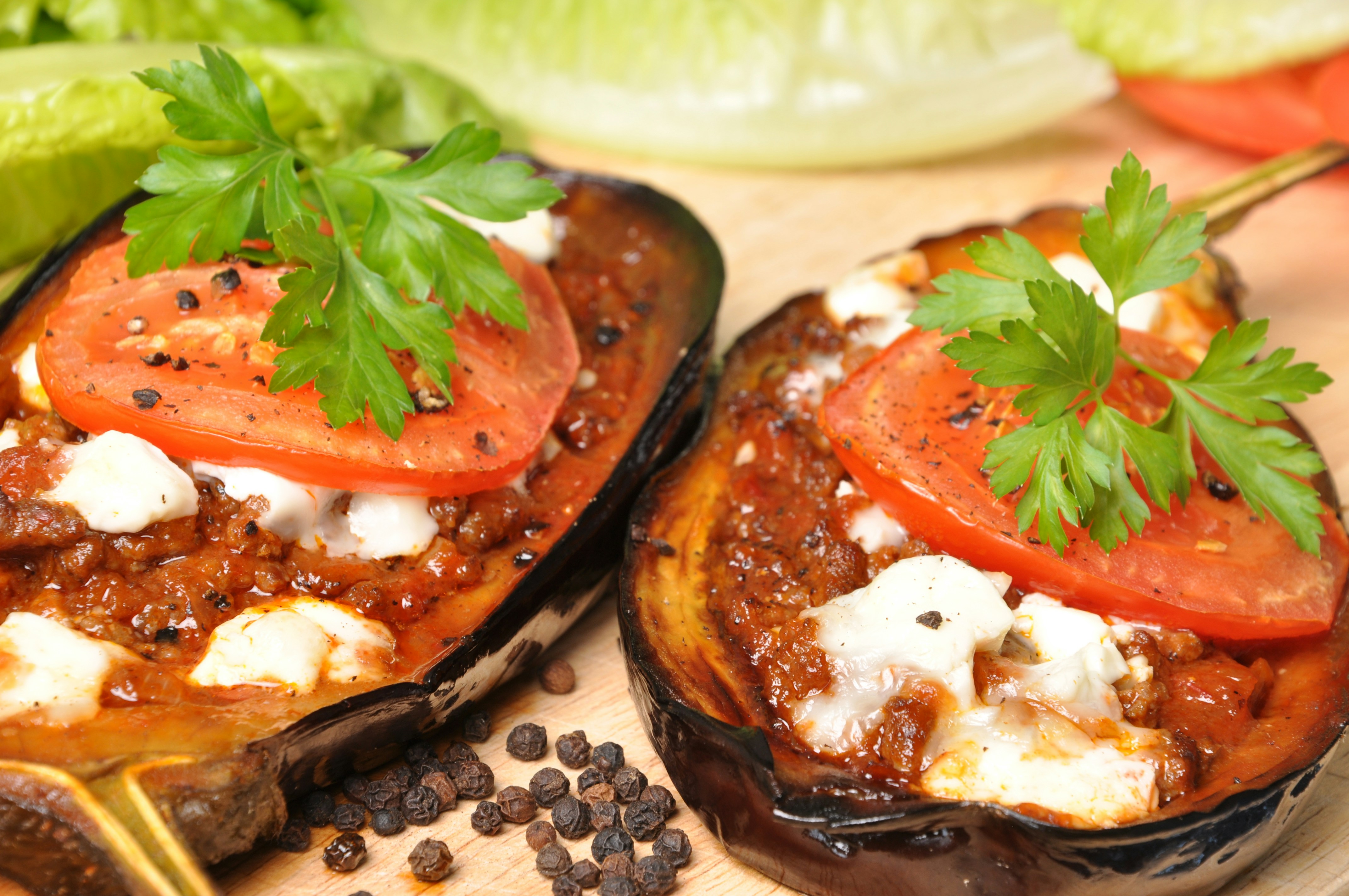 Imam Bayildi Stuffed Eggplant