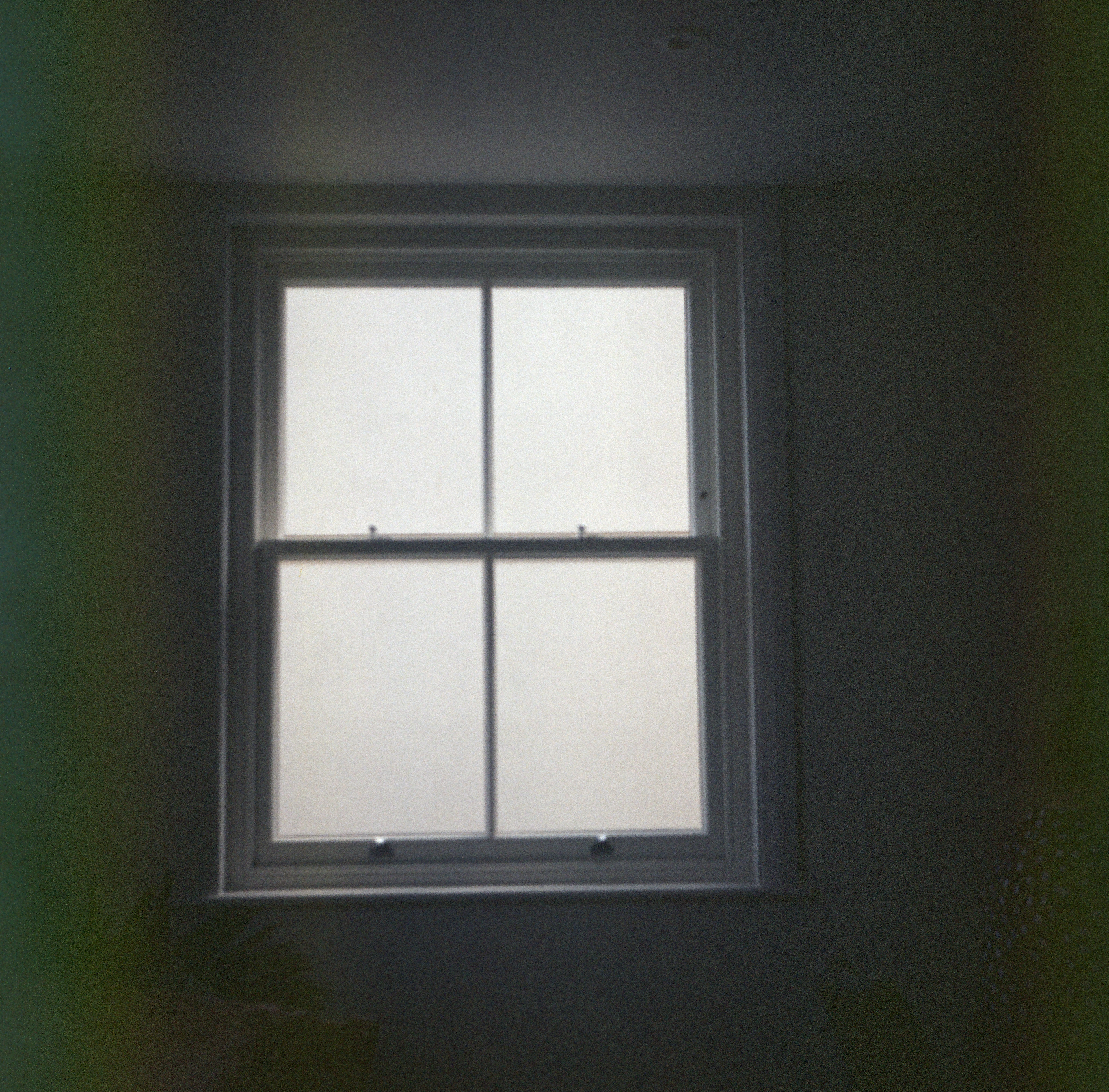 Window glass reflecting light