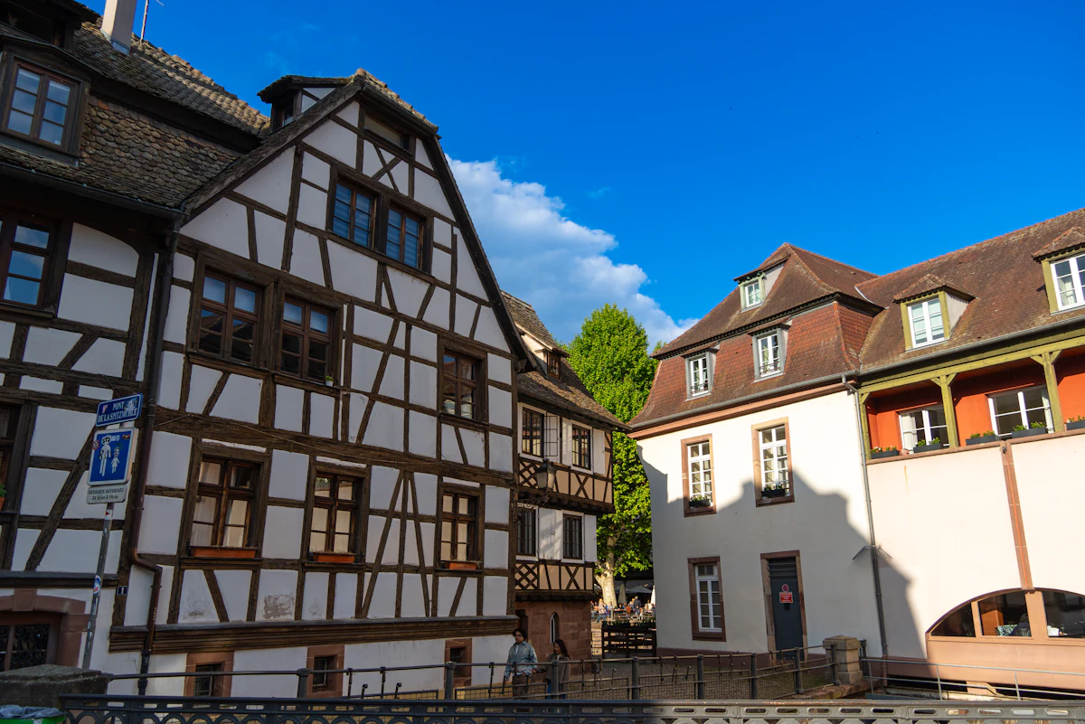 Vakwerkhuizen aan het water in Straatsburg