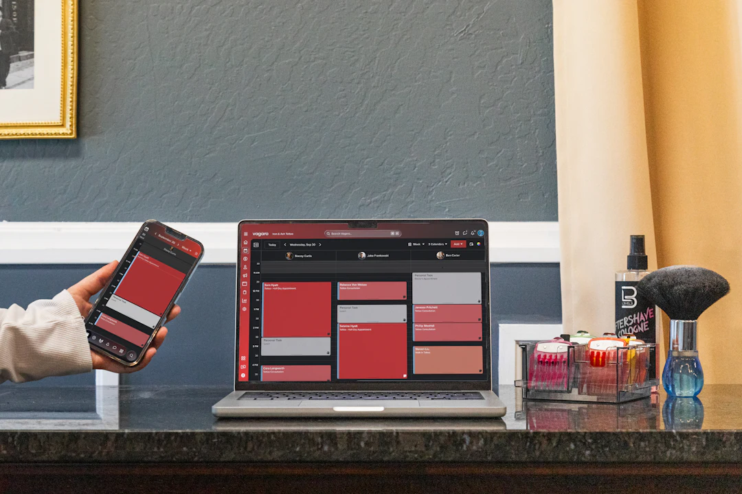 Booking calendar phone