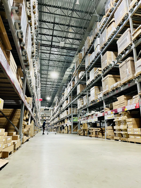 Logistics team in a distribution center