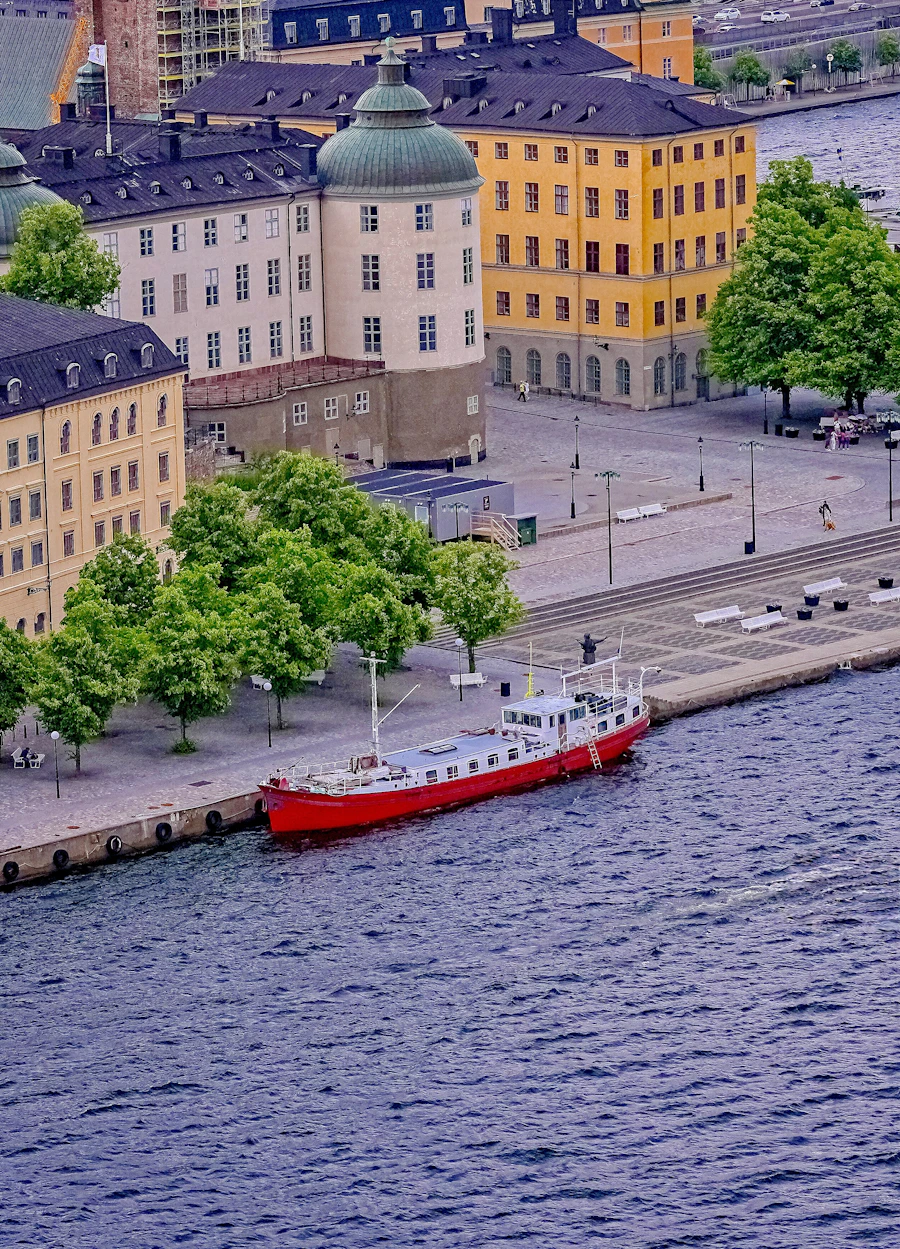 Stockholm, vieille ville au bord de l'eau, Suède