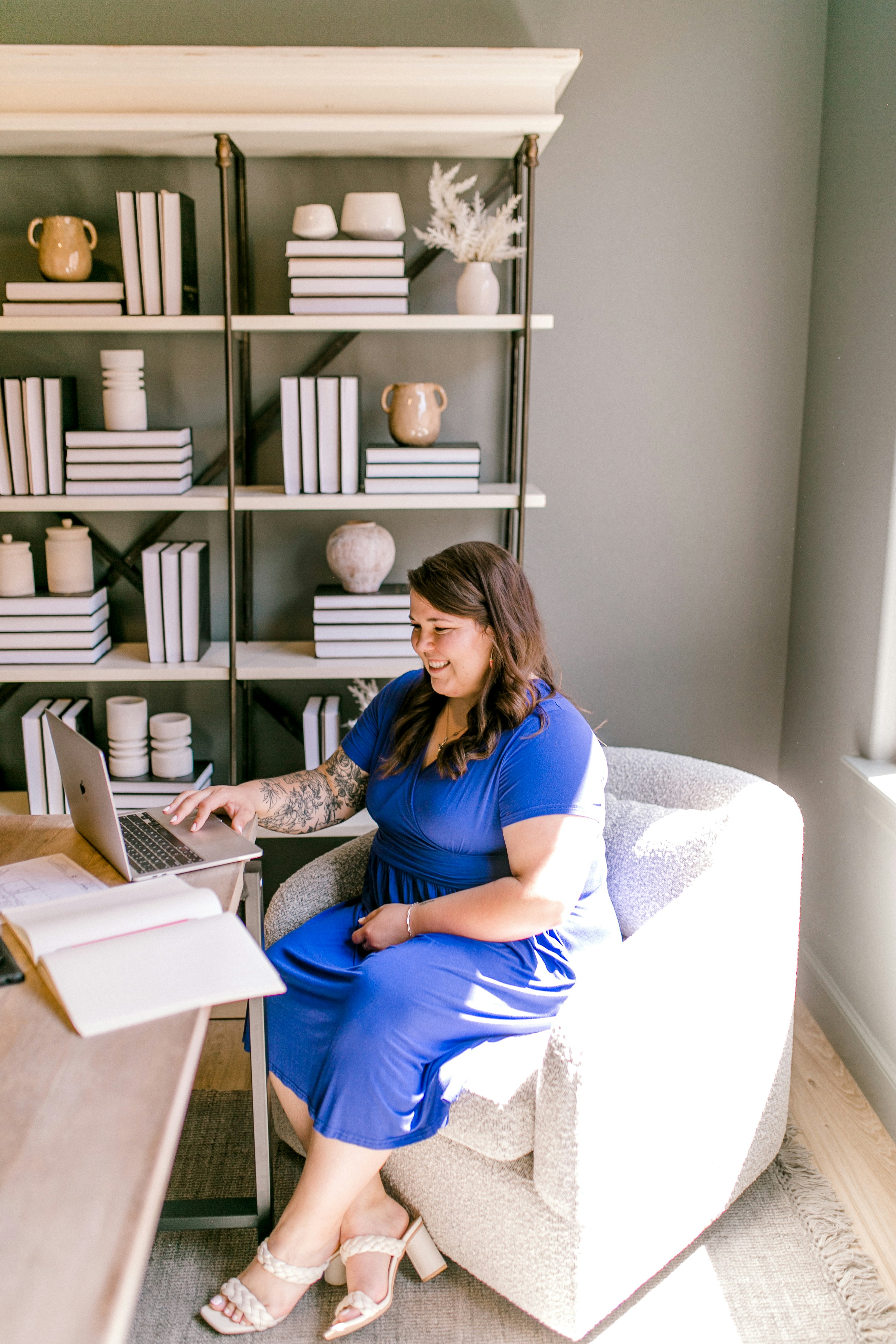 Chirala Pillay-Jordan consulting in a calm office space