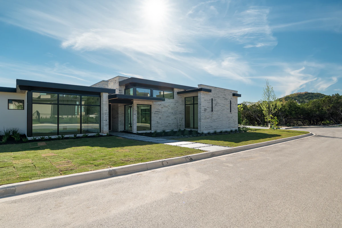 New energy-efficient windows freshly installed on the exterior of a home