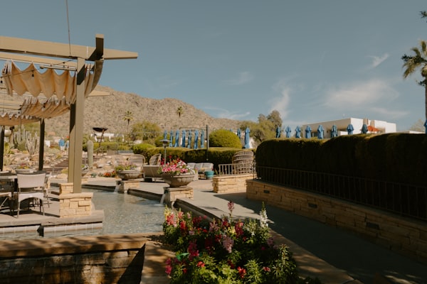 Resort-style patio
