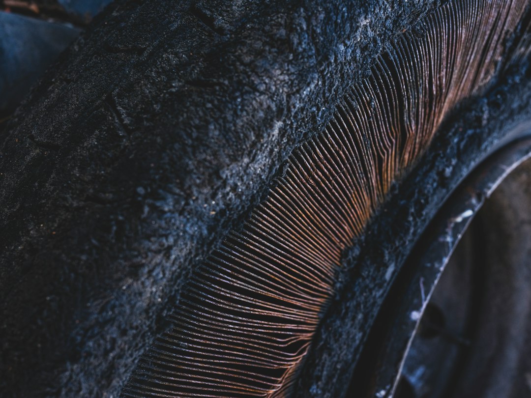 tire tread closeup