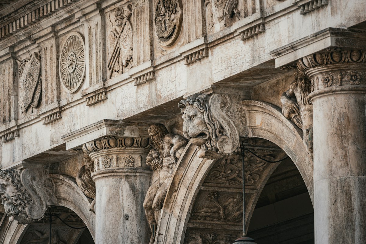 The Lion of St Mark on the Piazzetta Column