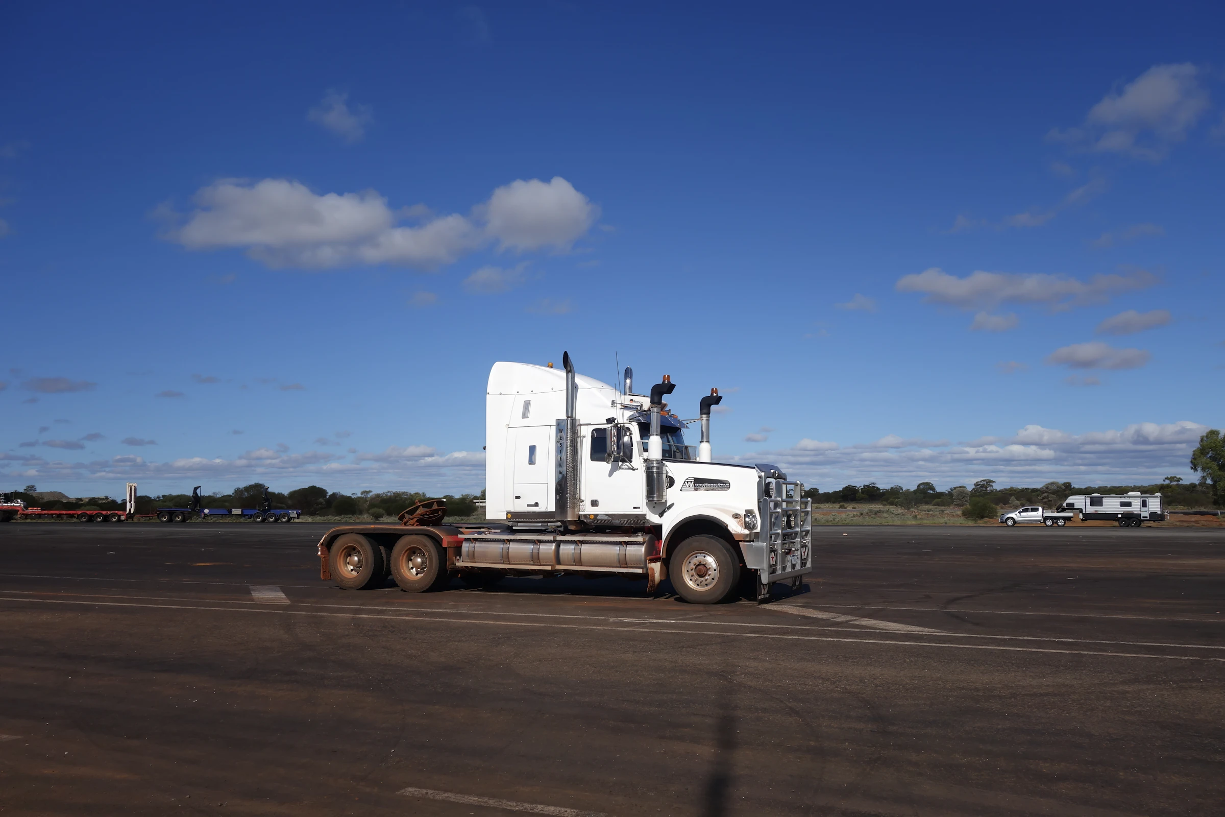 Freightage trailer ready for freight transport
