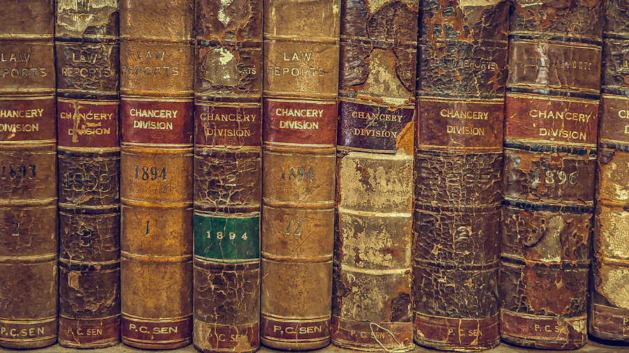 Leather-bound books
