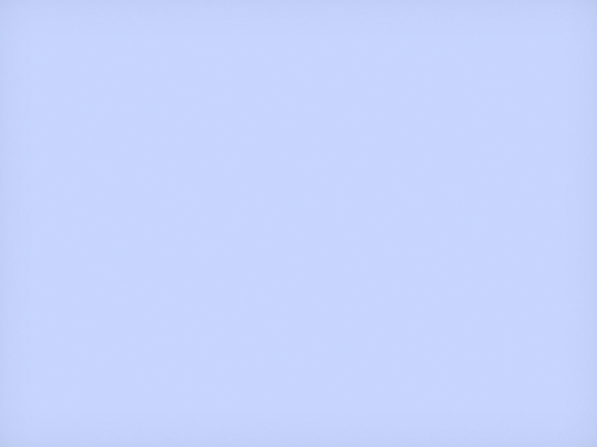 A solid light blue background.