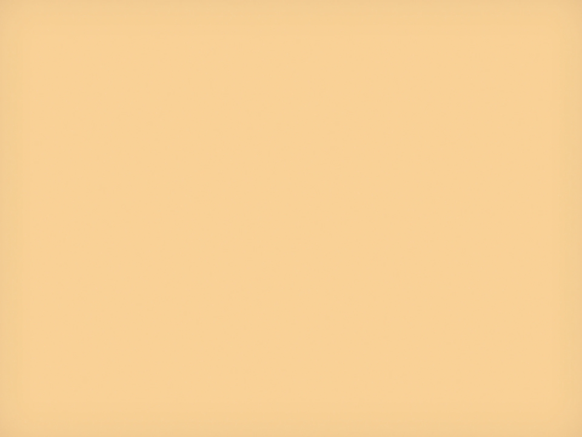 A solid light orange background.