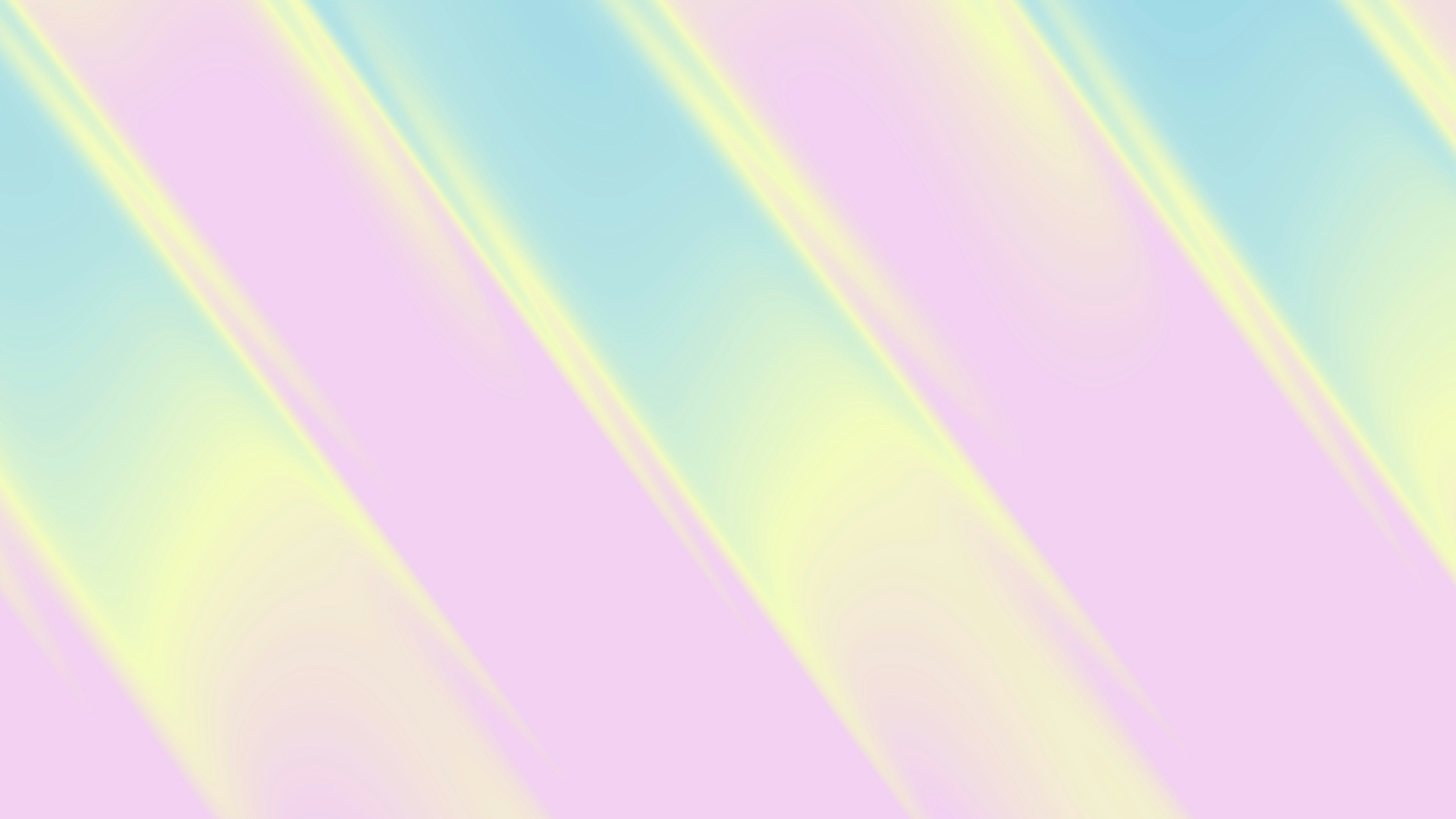 Diagonal stripes of pastel pink, blue, and yellow.