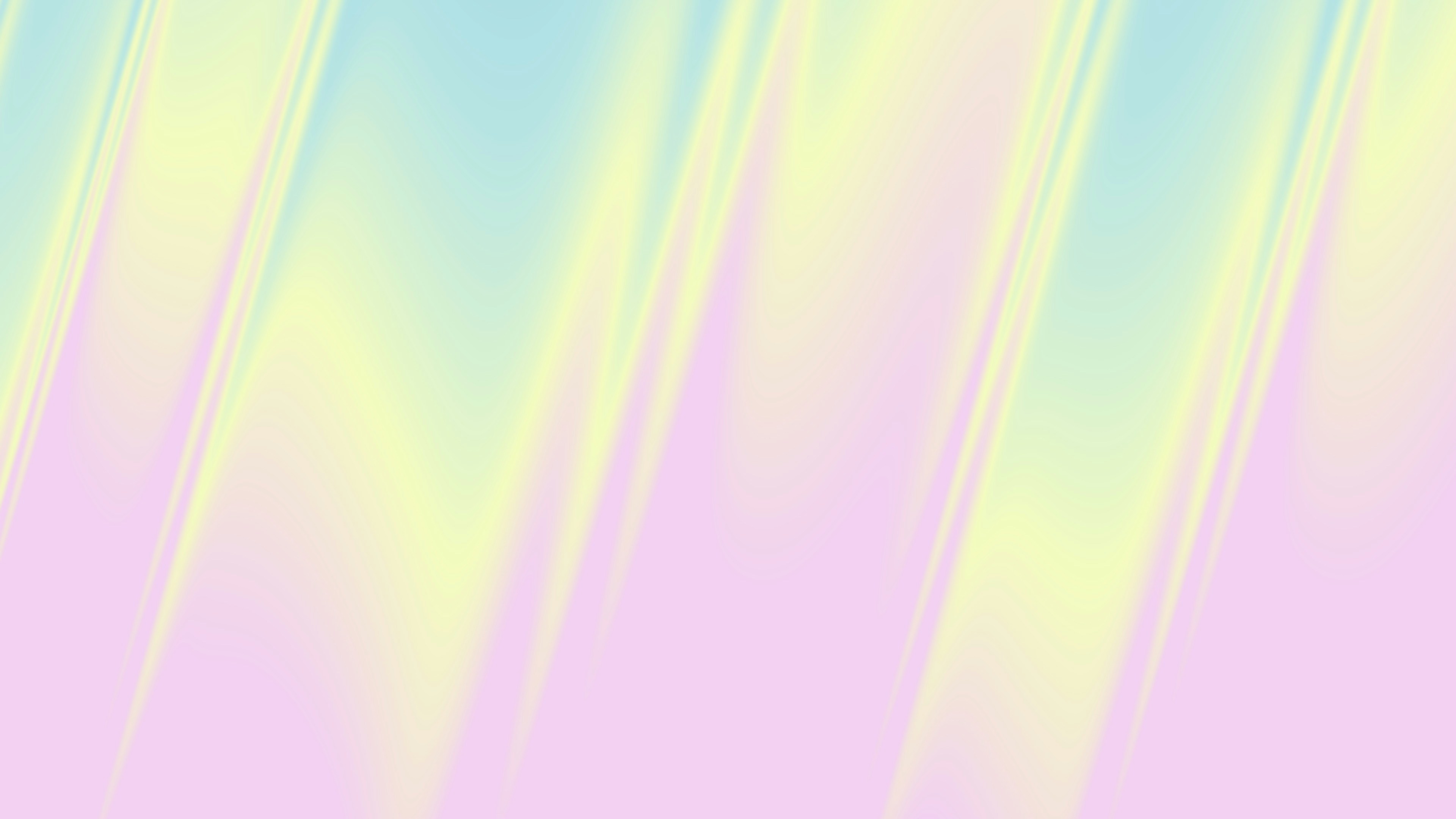 Soft pastel diagonal stripes of blue, yellow, and pink.