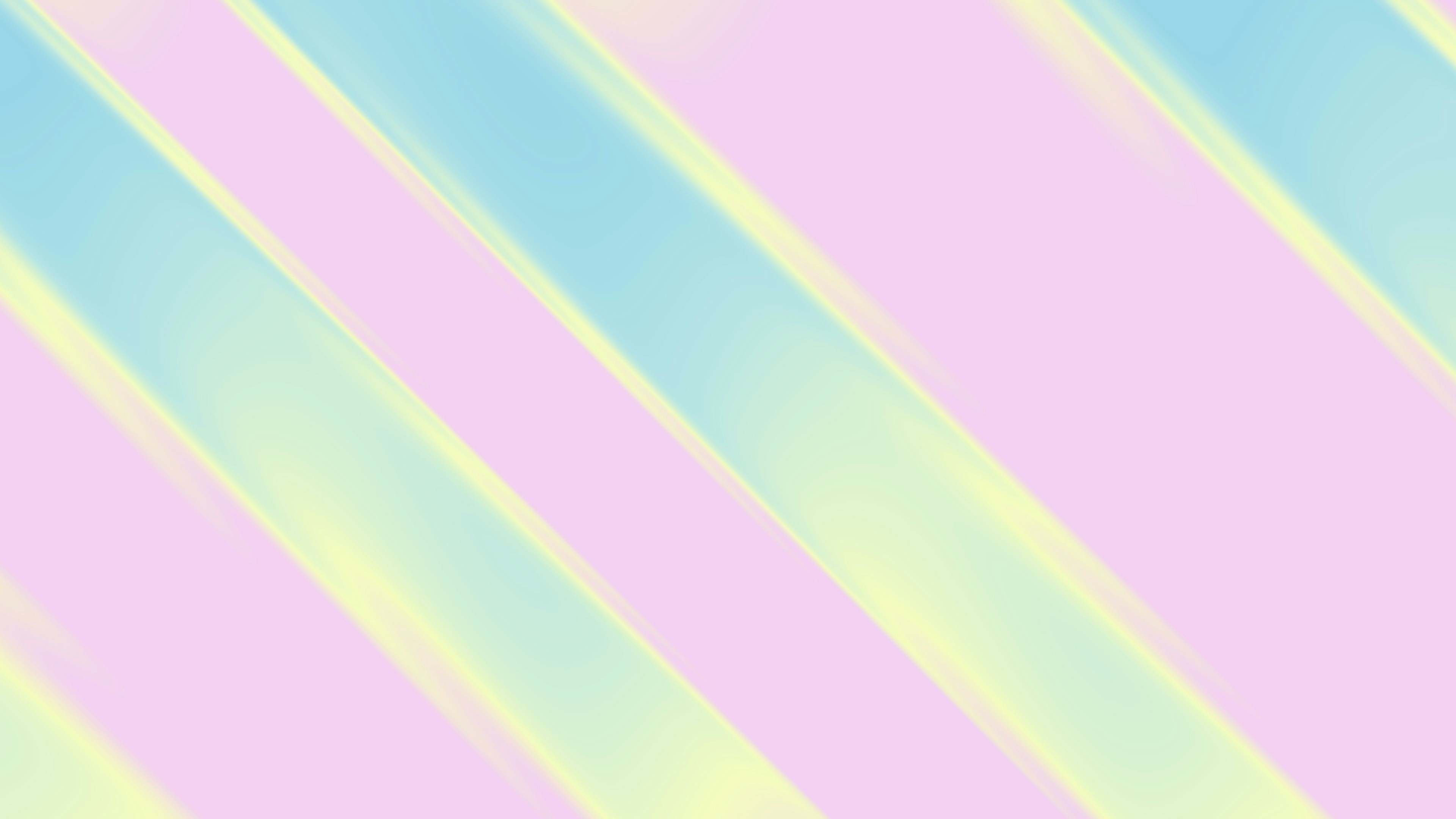 Pastel diagonal stripes of blue, pink, and yellow.