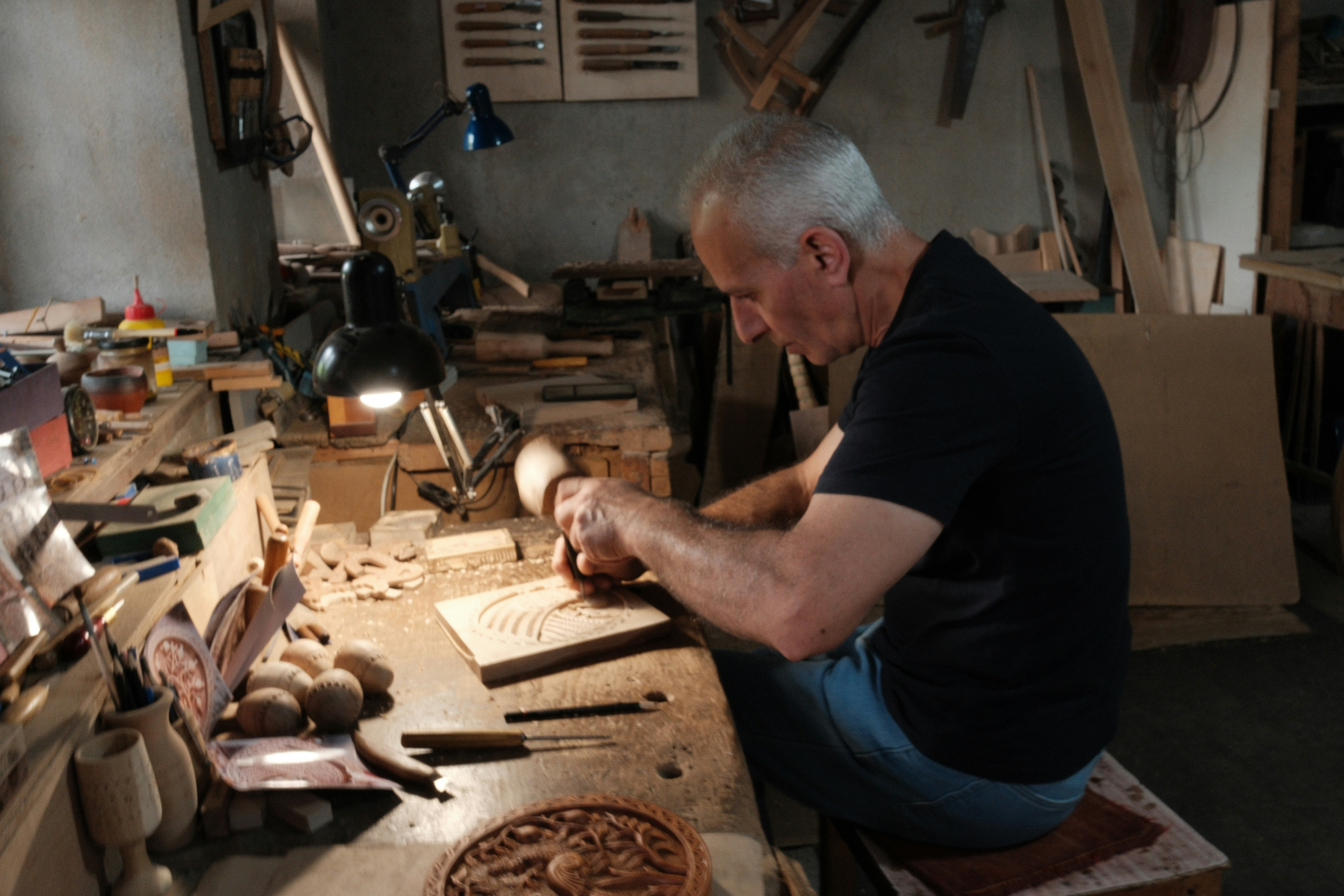 Furniture restoration workshop