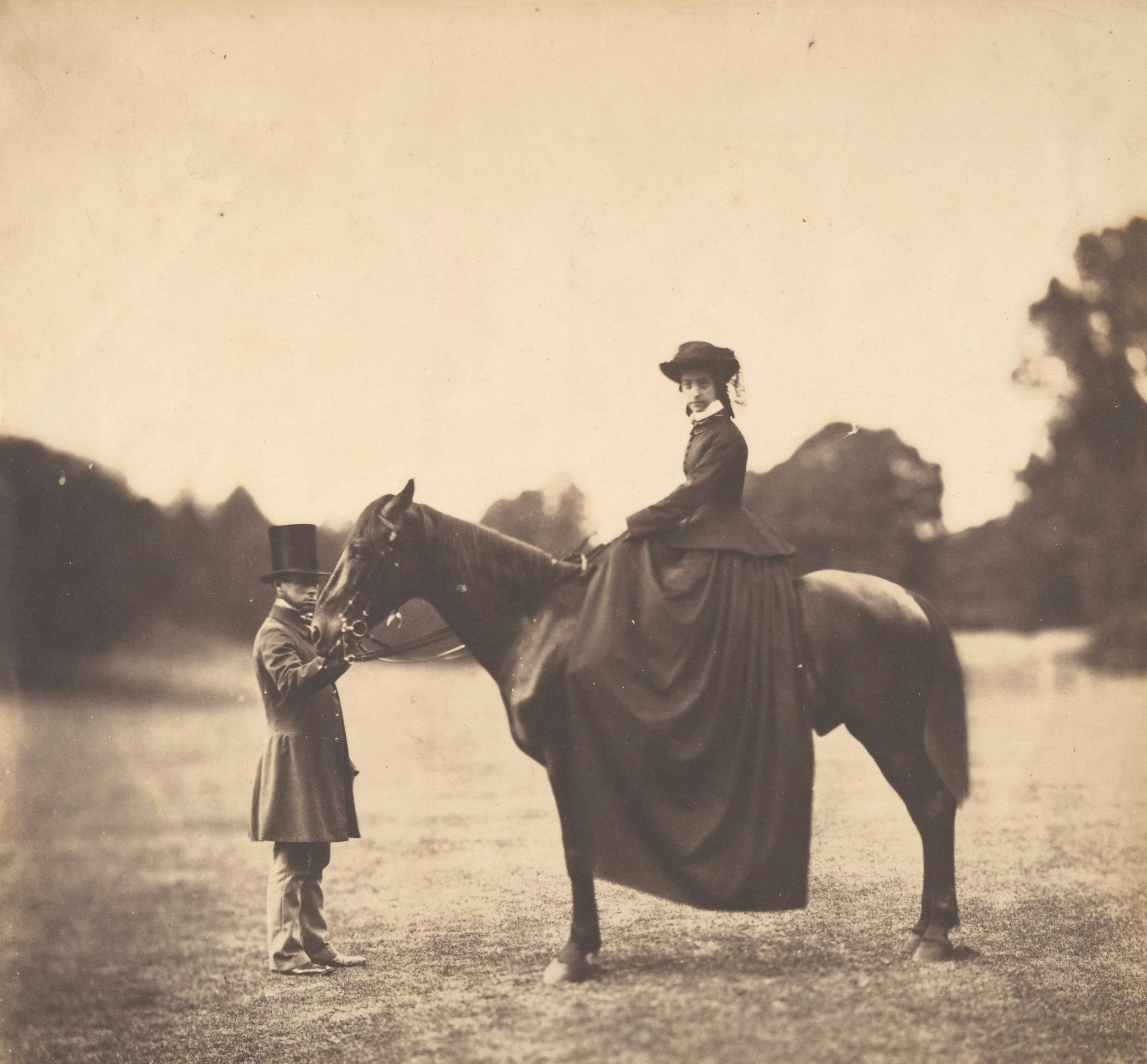 woman horse