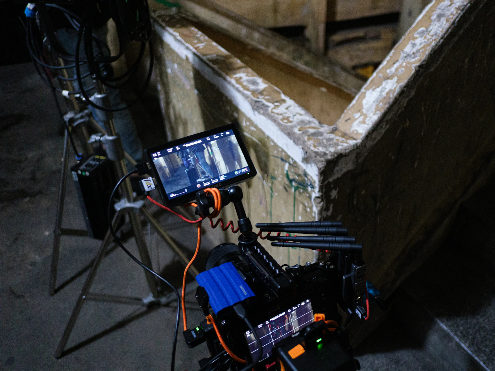 Professional film camera rig