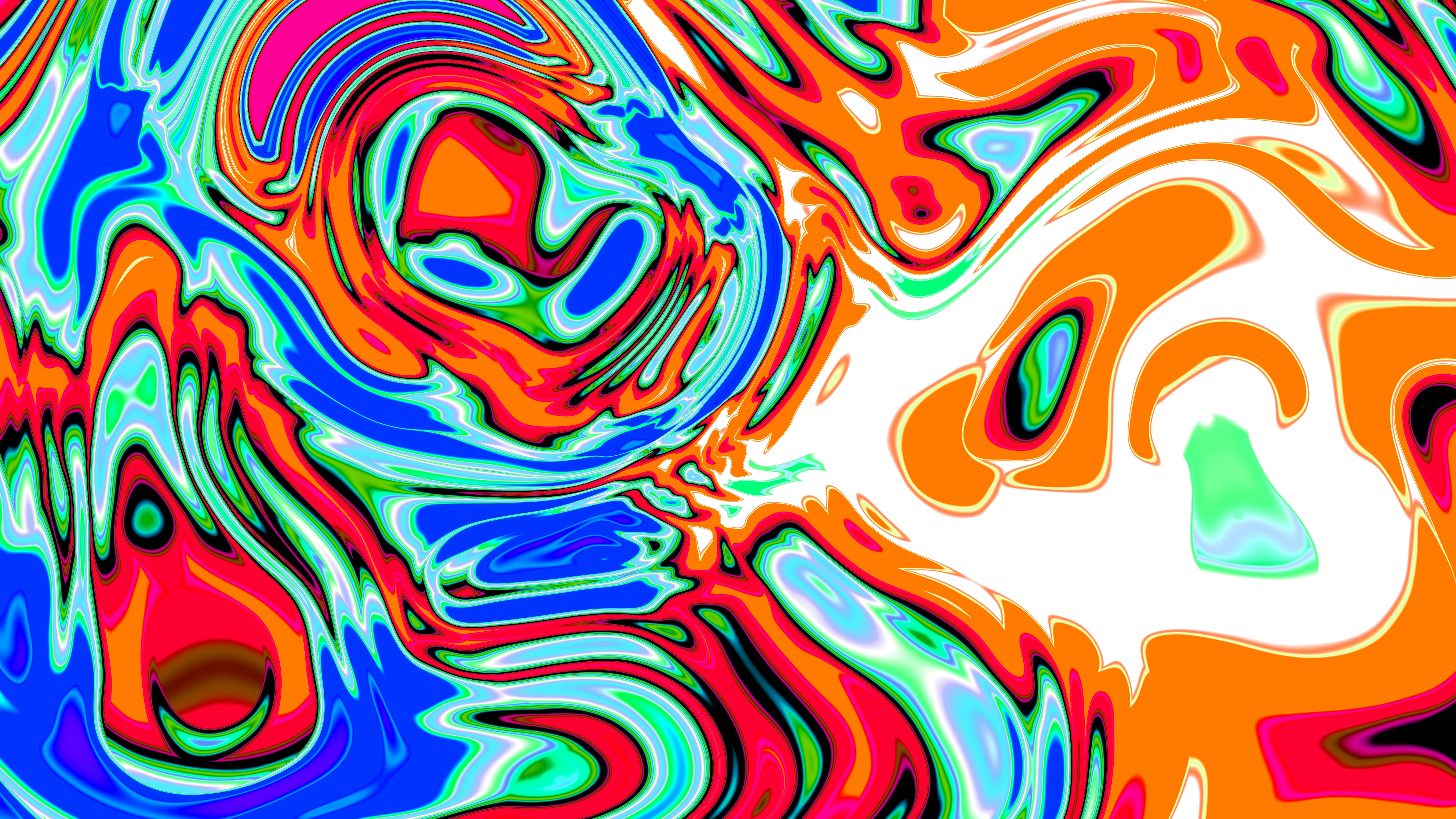 Abstract Wacky Wild | Blender 3D 4K Wallpaper #3123