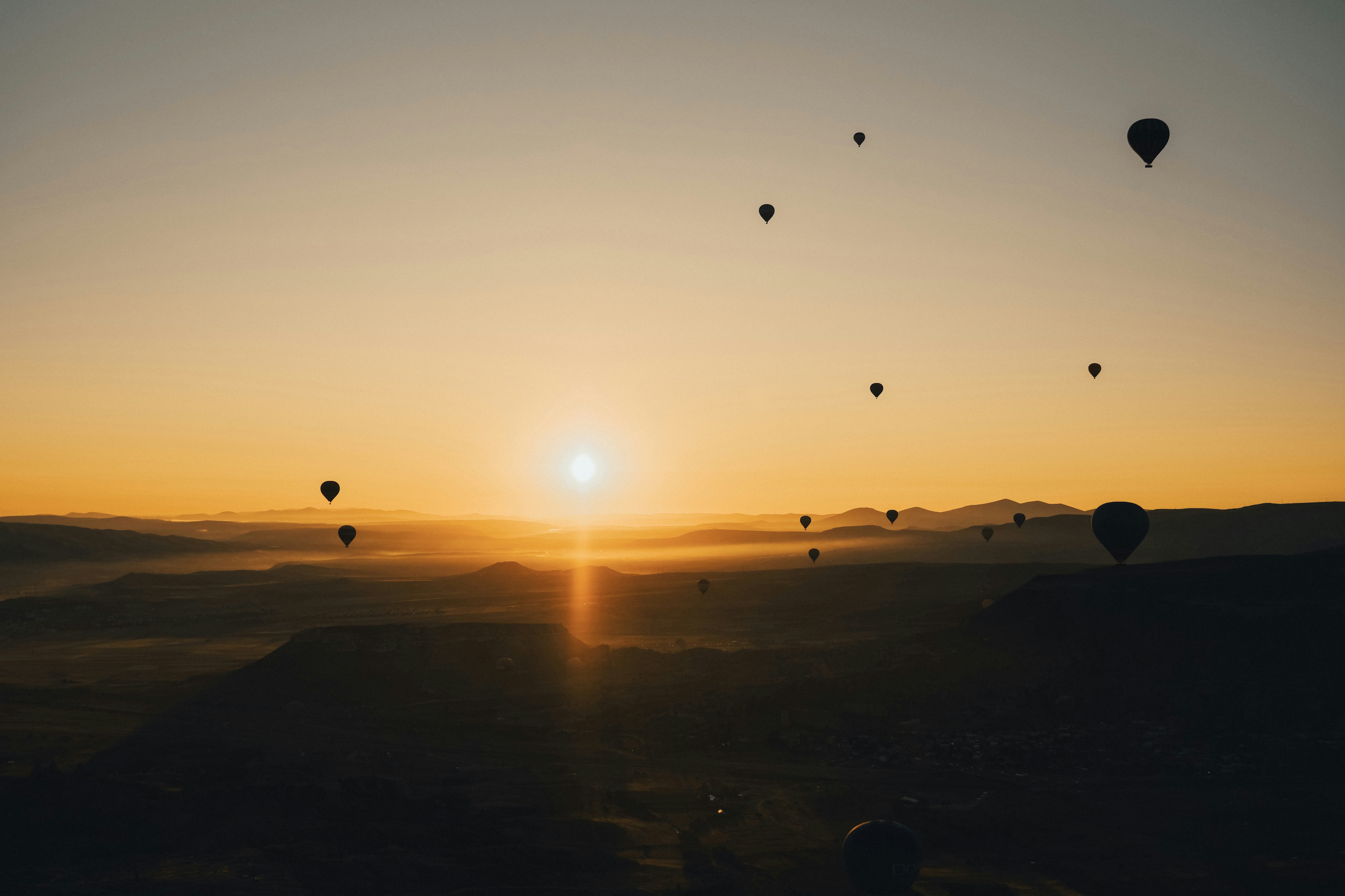 hot air balloons