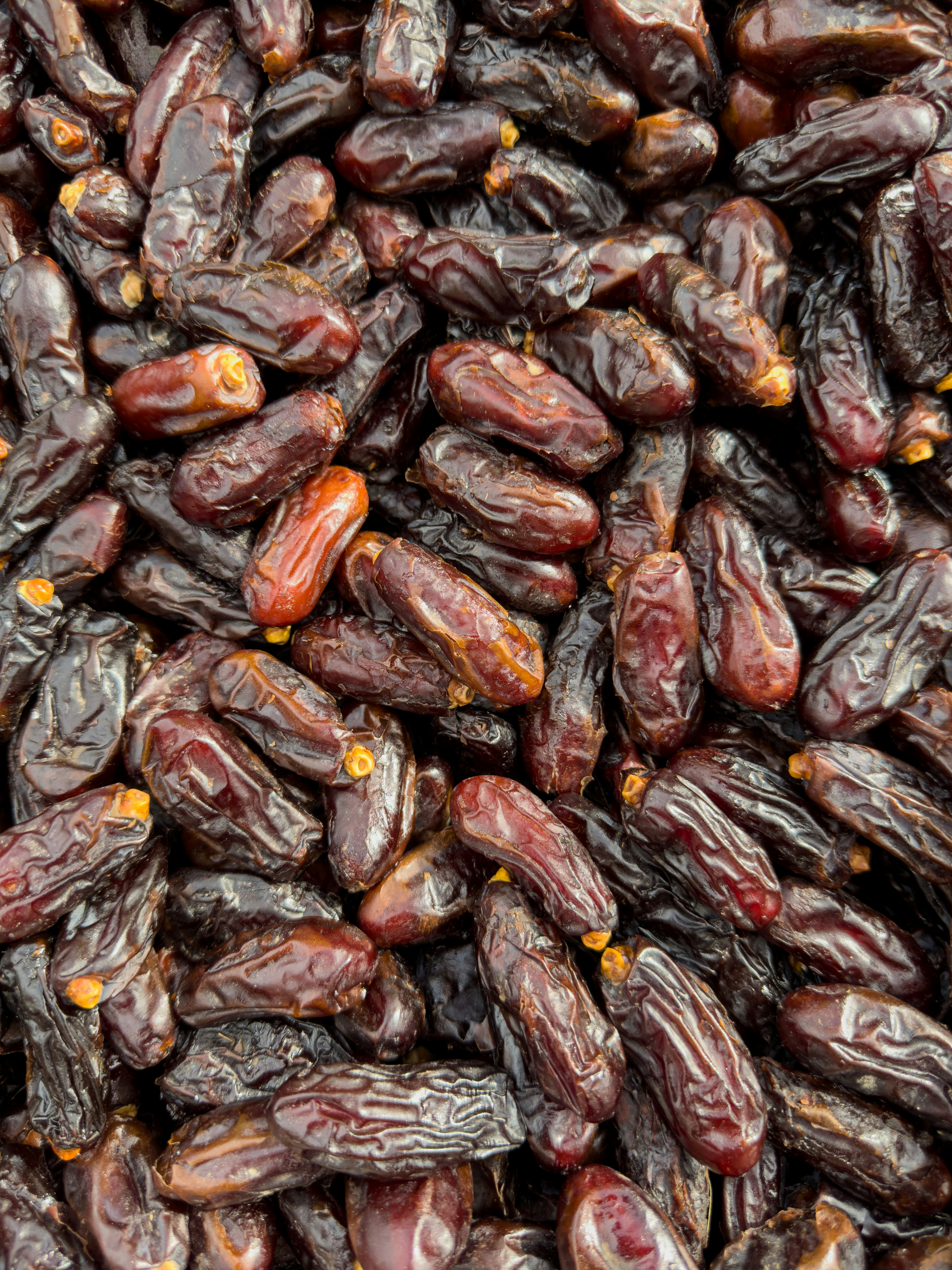 Pile of dried dates at a market