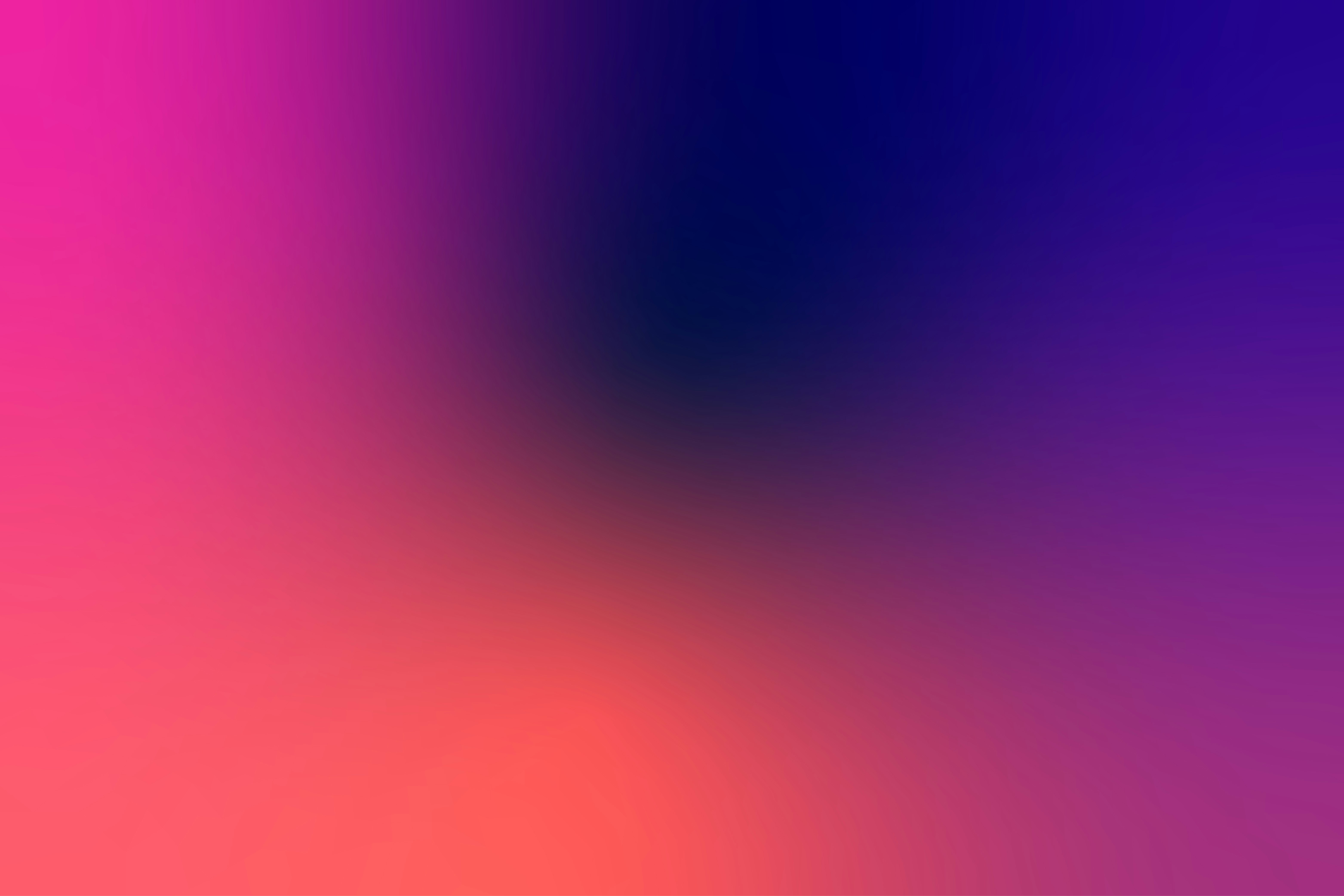 A vibrant gradient background from pink to dark blue