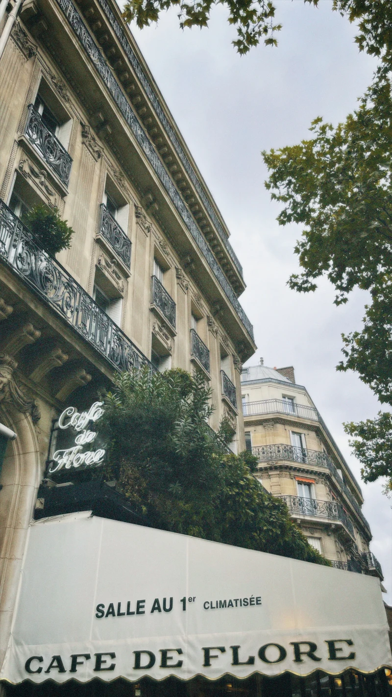 Café de Flore terrace in Saint-Germain-des-Prés