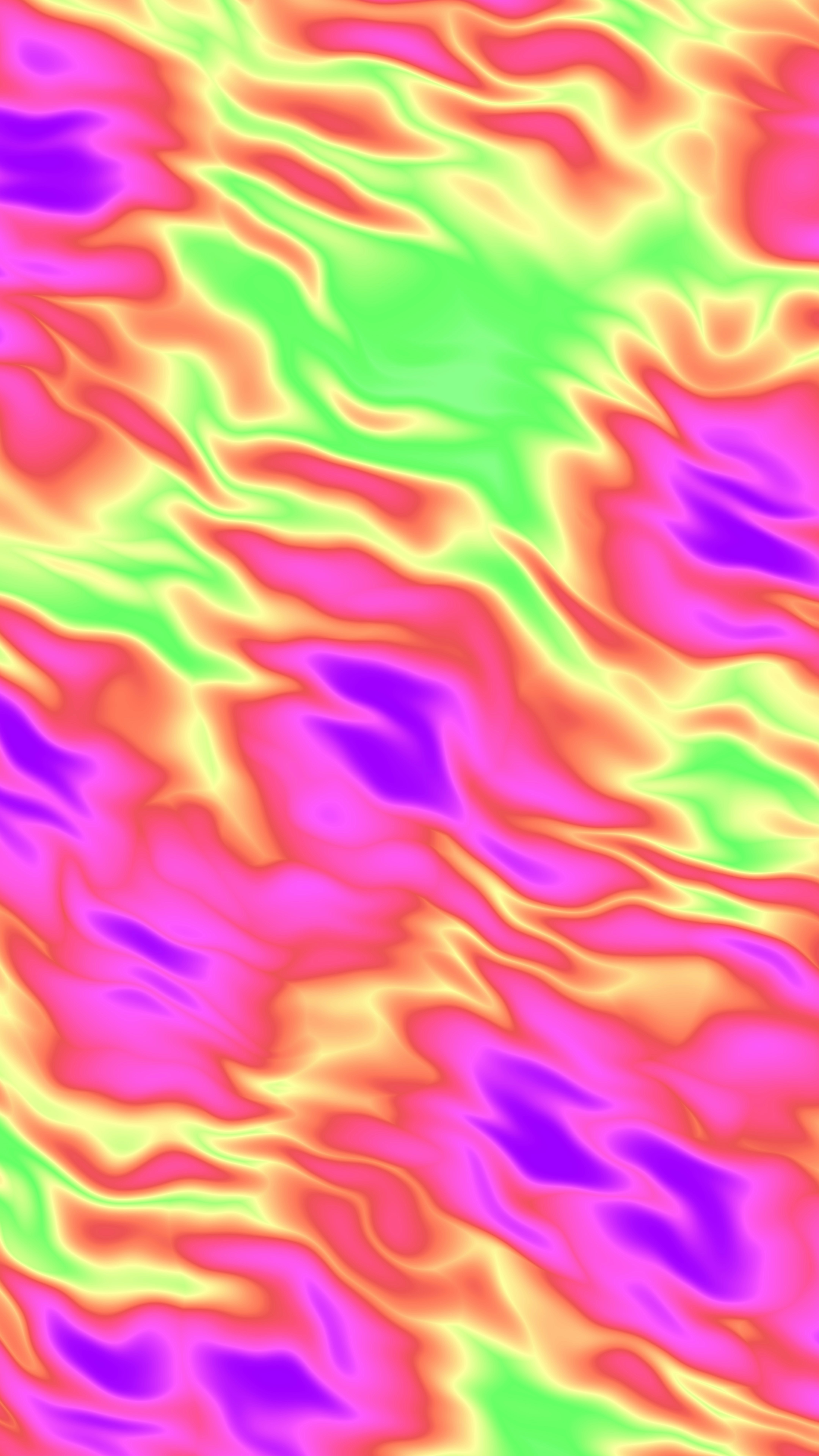 Colorful abstract pattern with fluid pink, green, and purple hues.