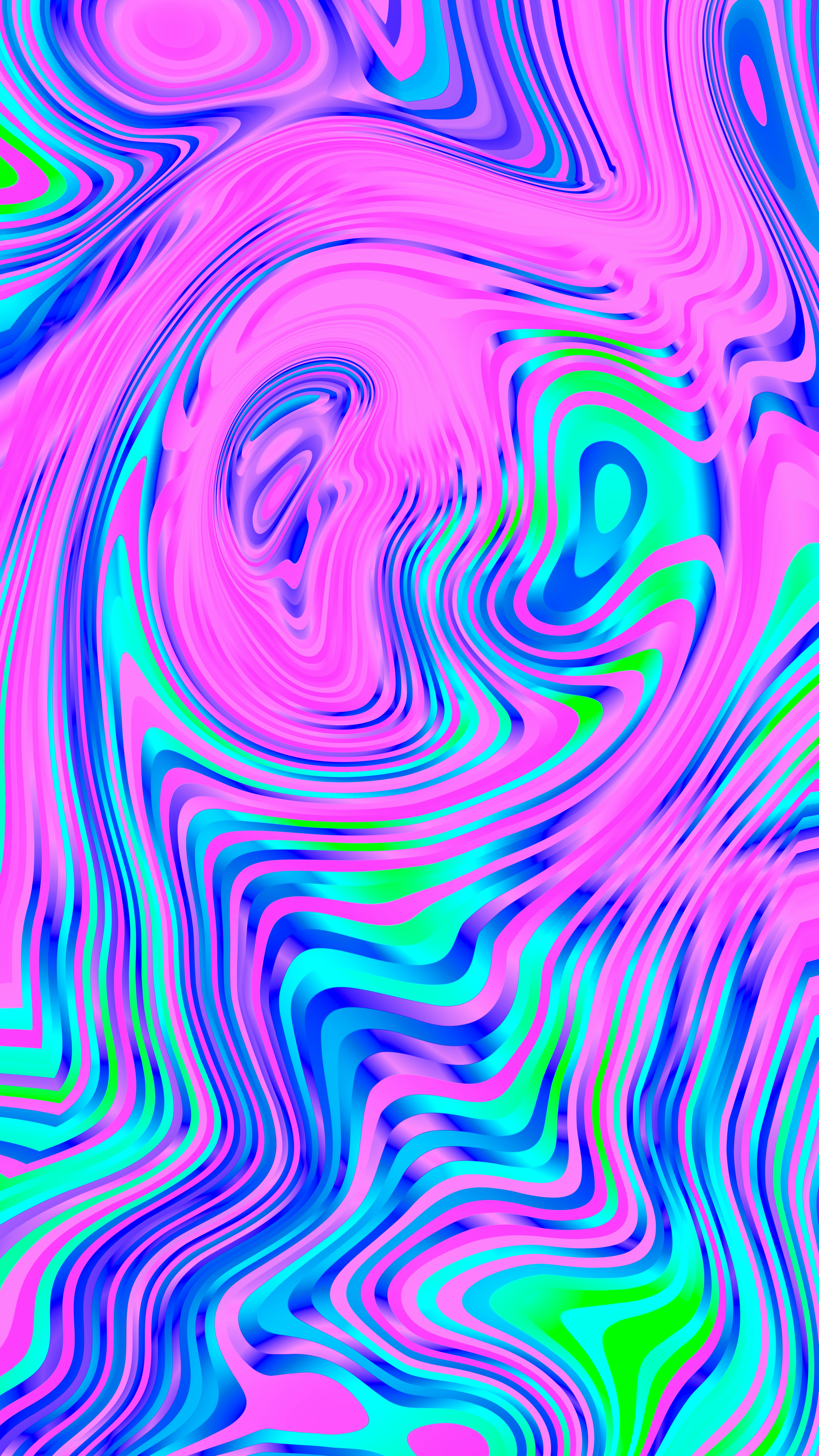 Colorful abstract background with marbled pink, blue, and green.