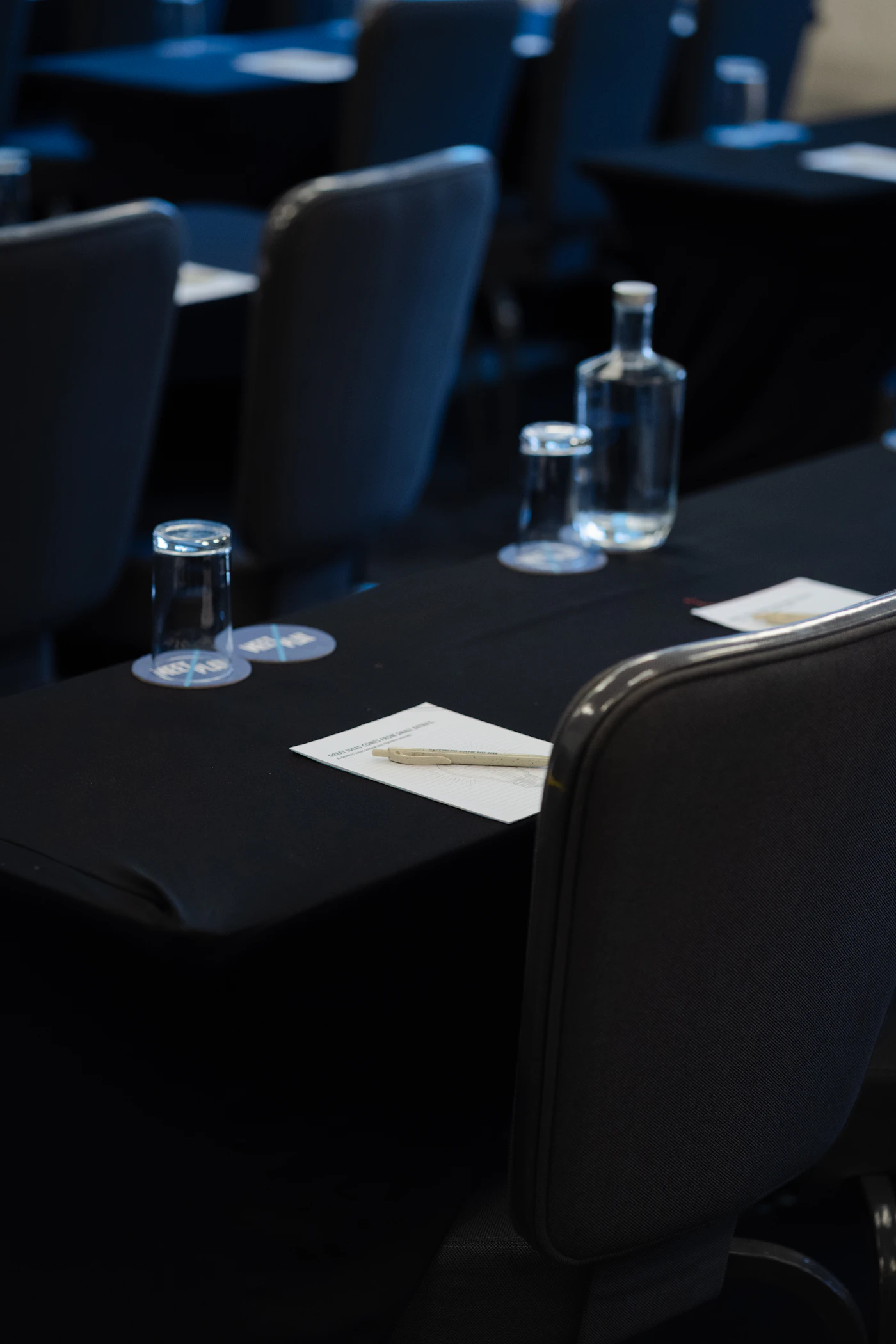 Semināram sagatavota konferenču telpa