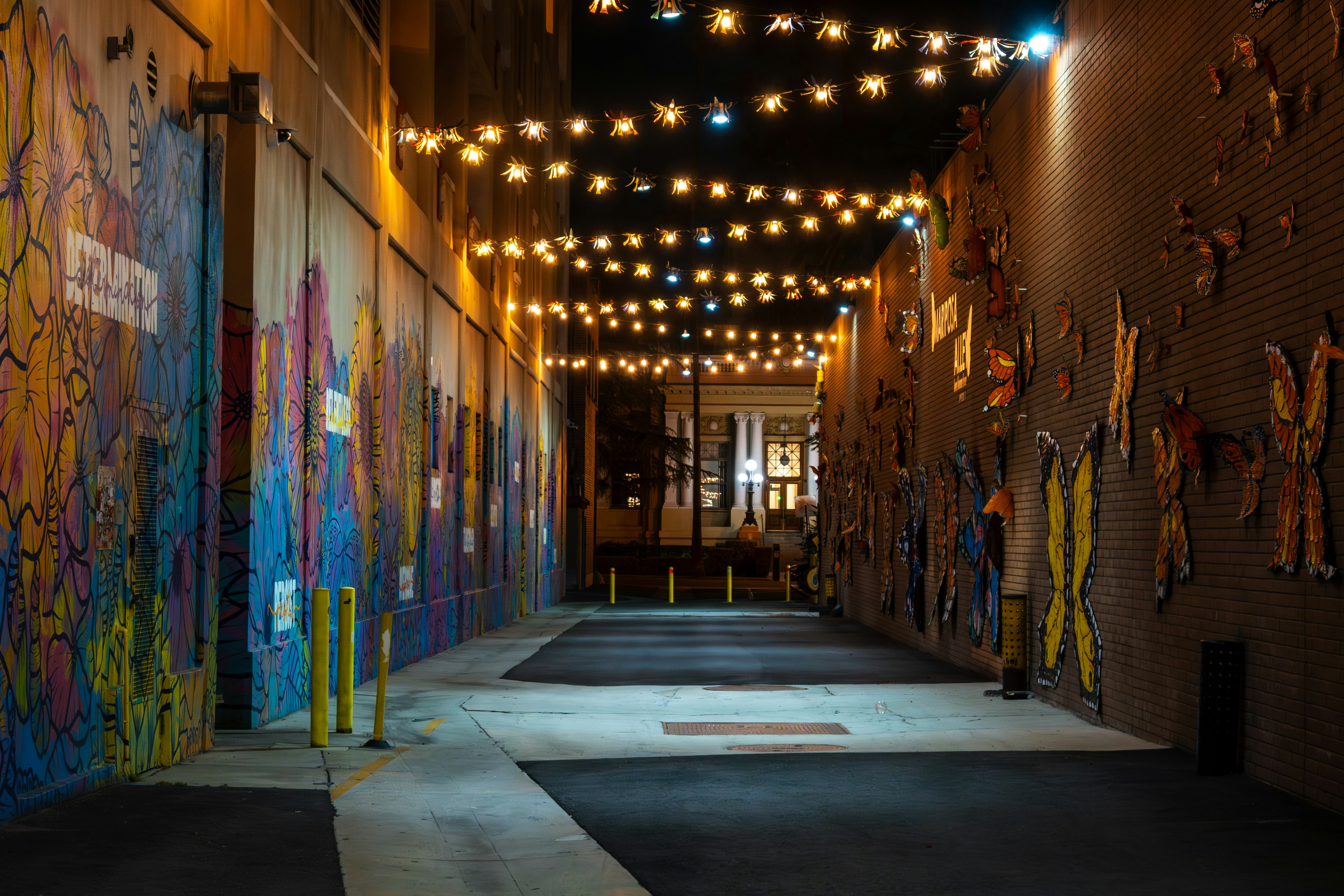 The Belt alleyway murals in downtown Detroit