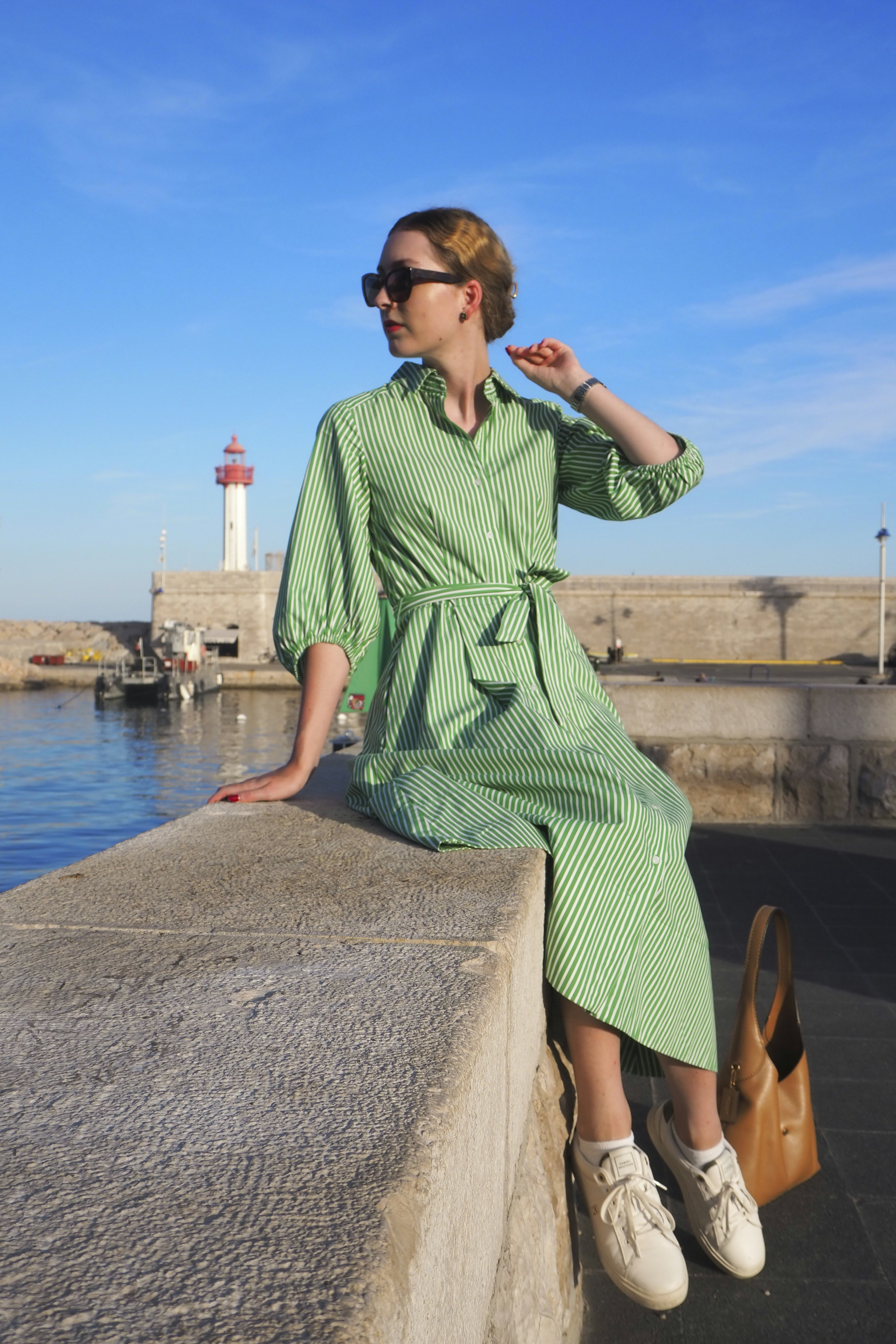 V-Neck Midi Dress 2