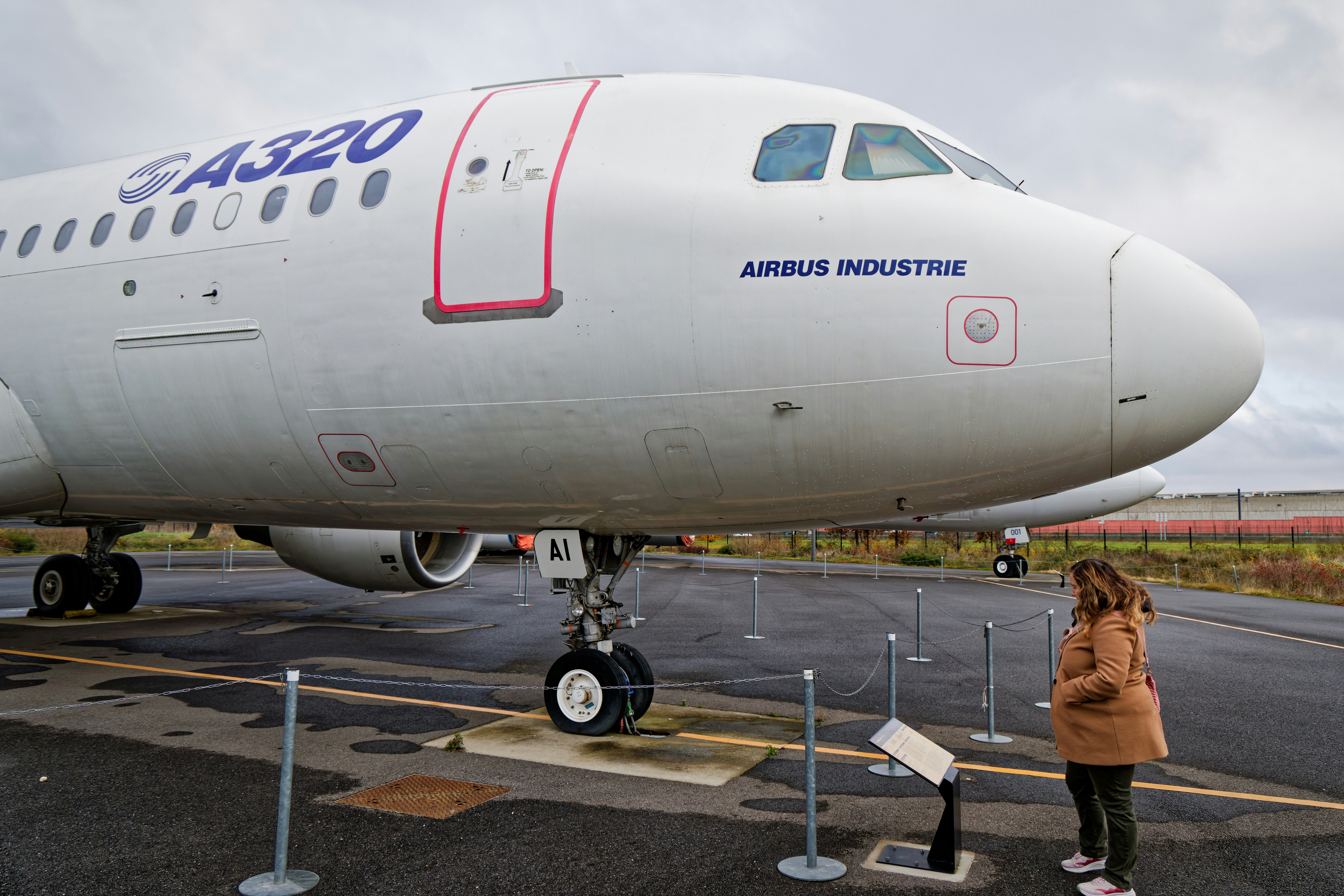 Aviation engineer inspecting an aircraft