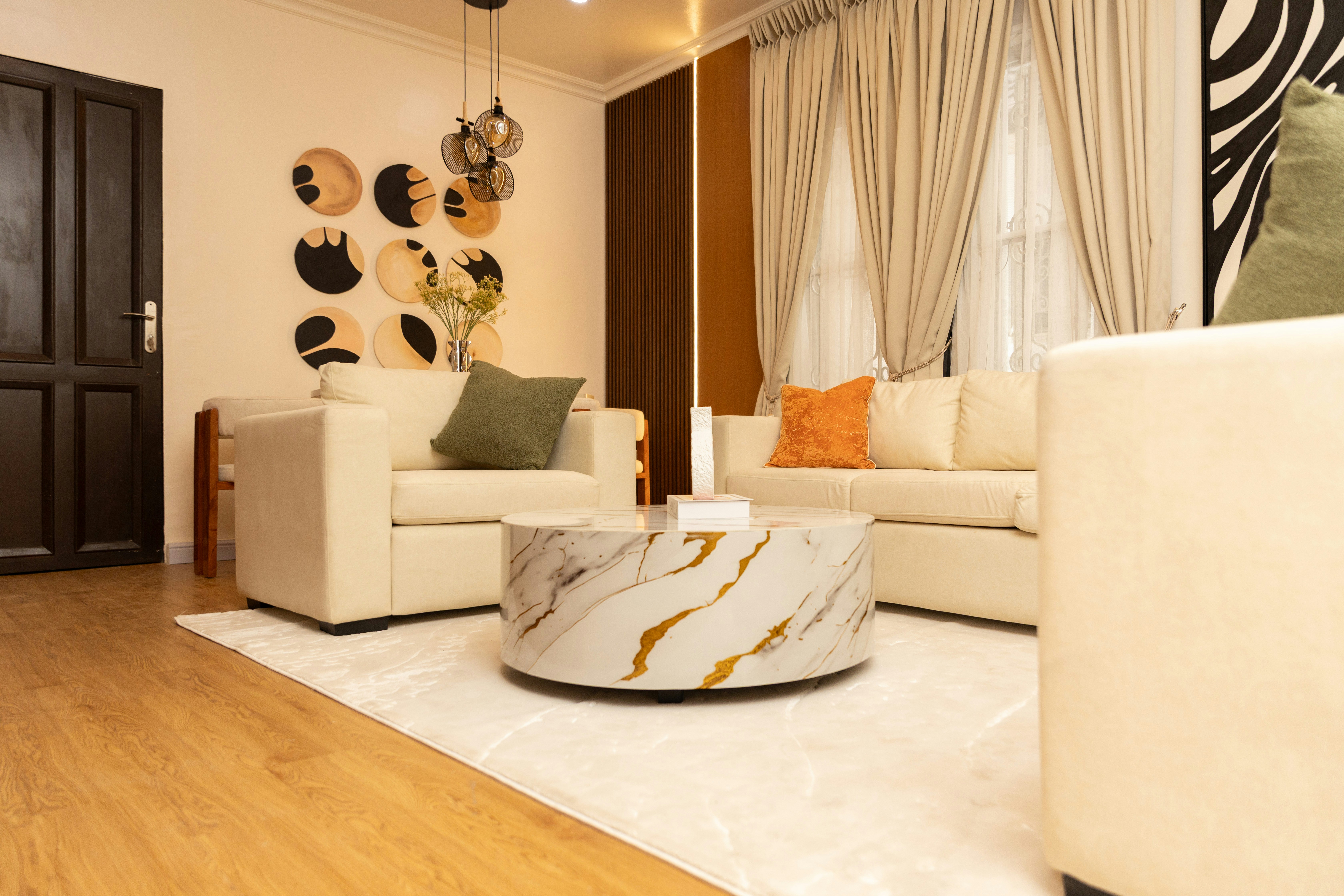 Well made African living room interior design