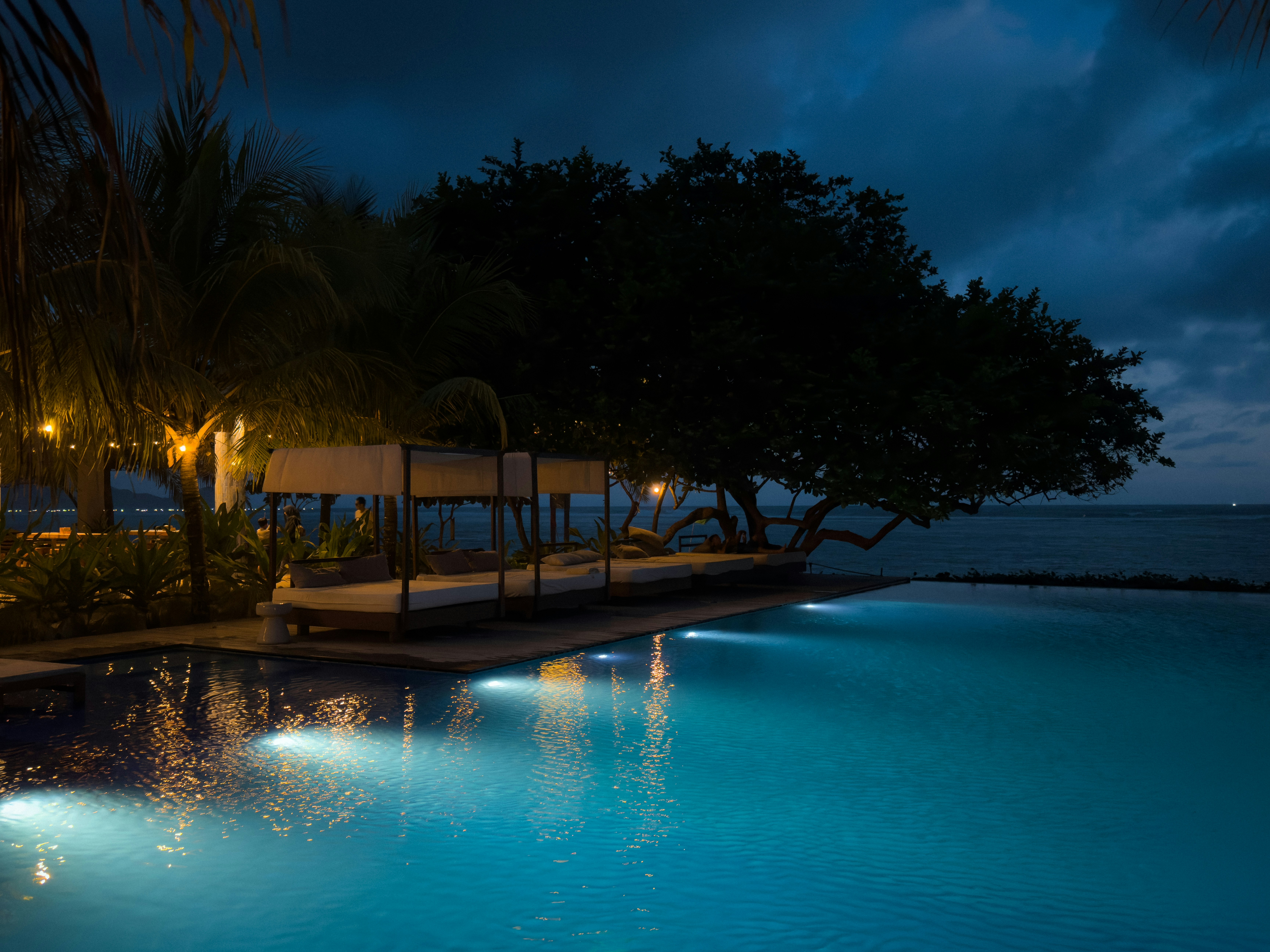 Resort at night