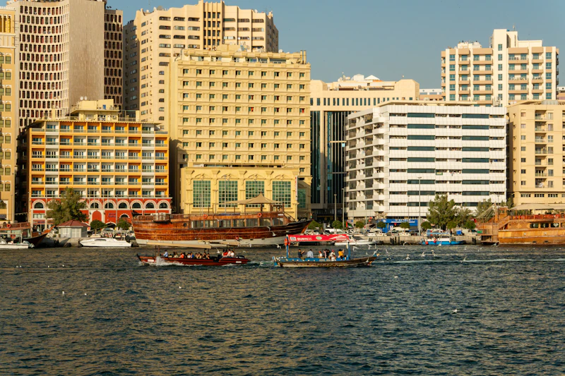 Dubai Creek Traditional Royal Wooden Dhow Dinner Cruise