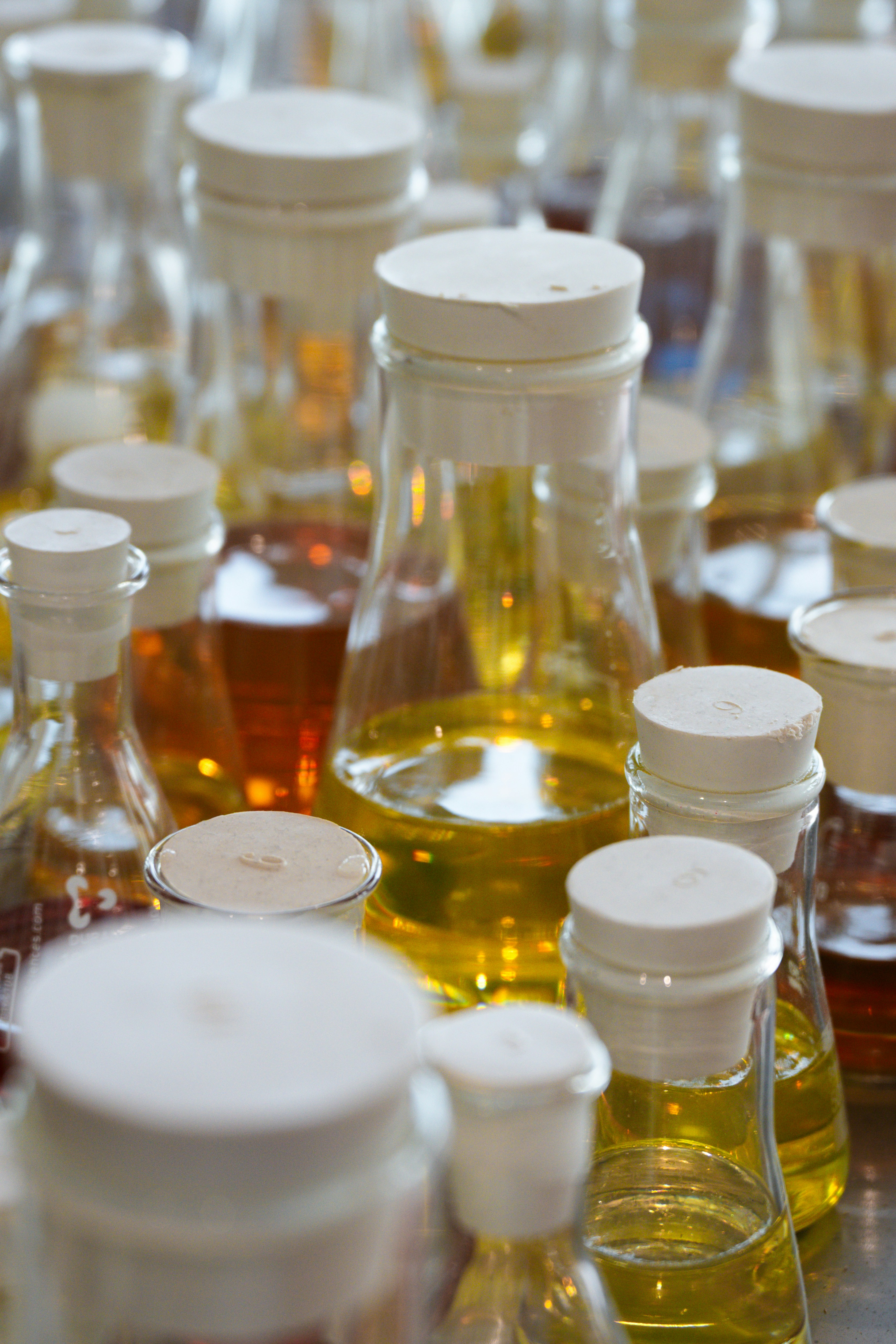 Productos químicos en laboratorio