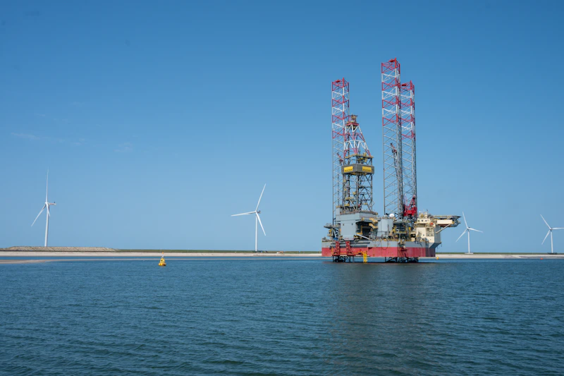 Offshore support vessel near an energy platform
