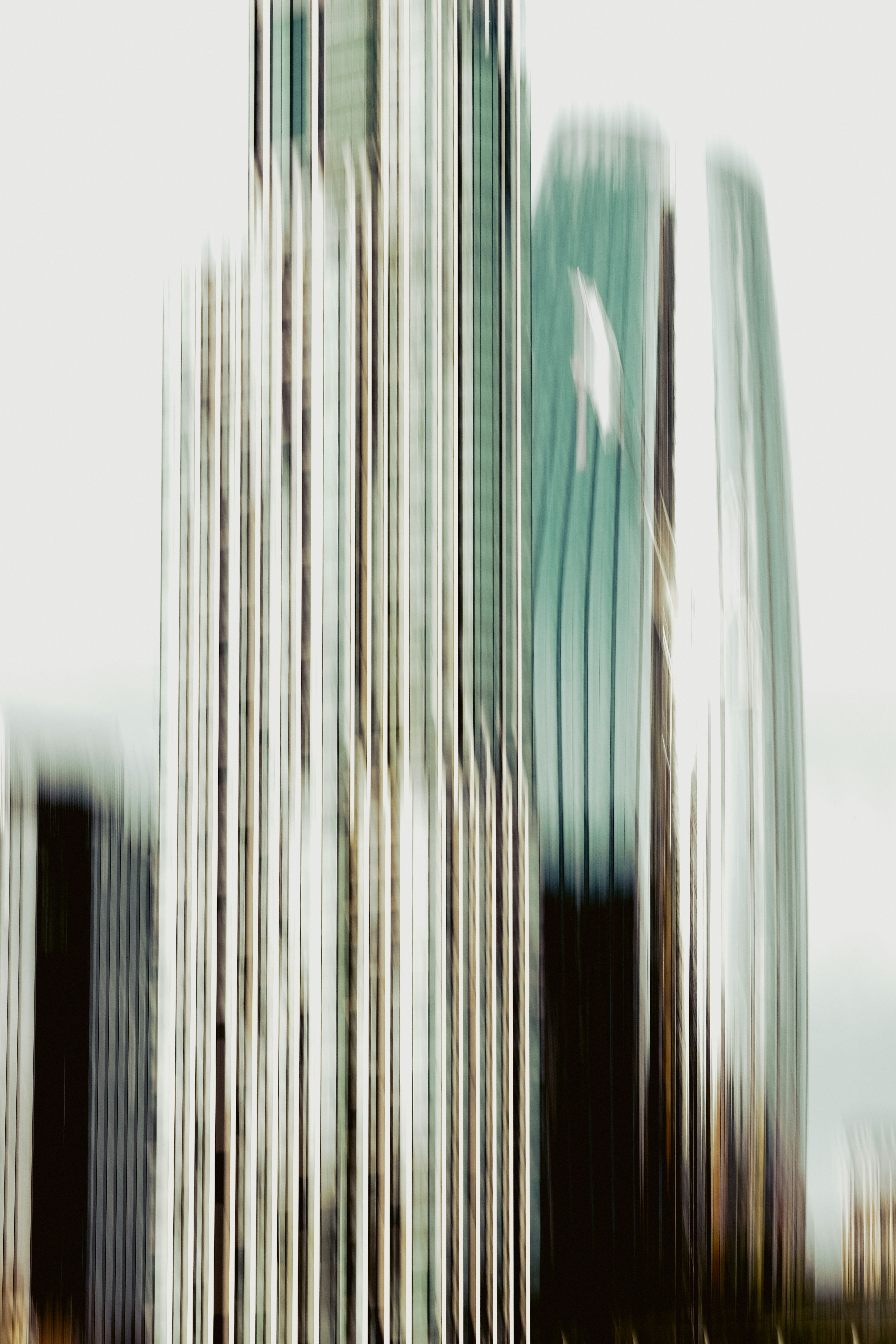 Abstract blurred modern buildings with vertical lines. - 相关推荐