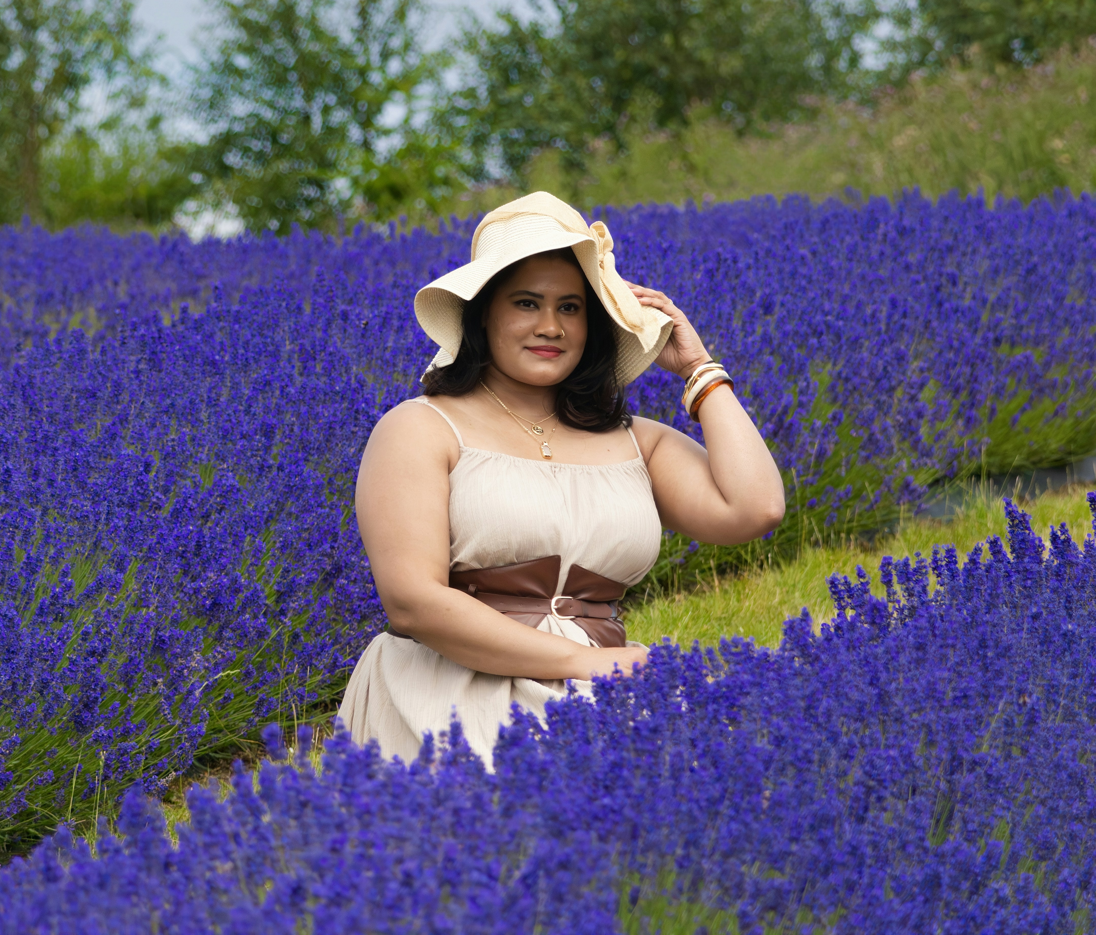 linen summer dress closeup