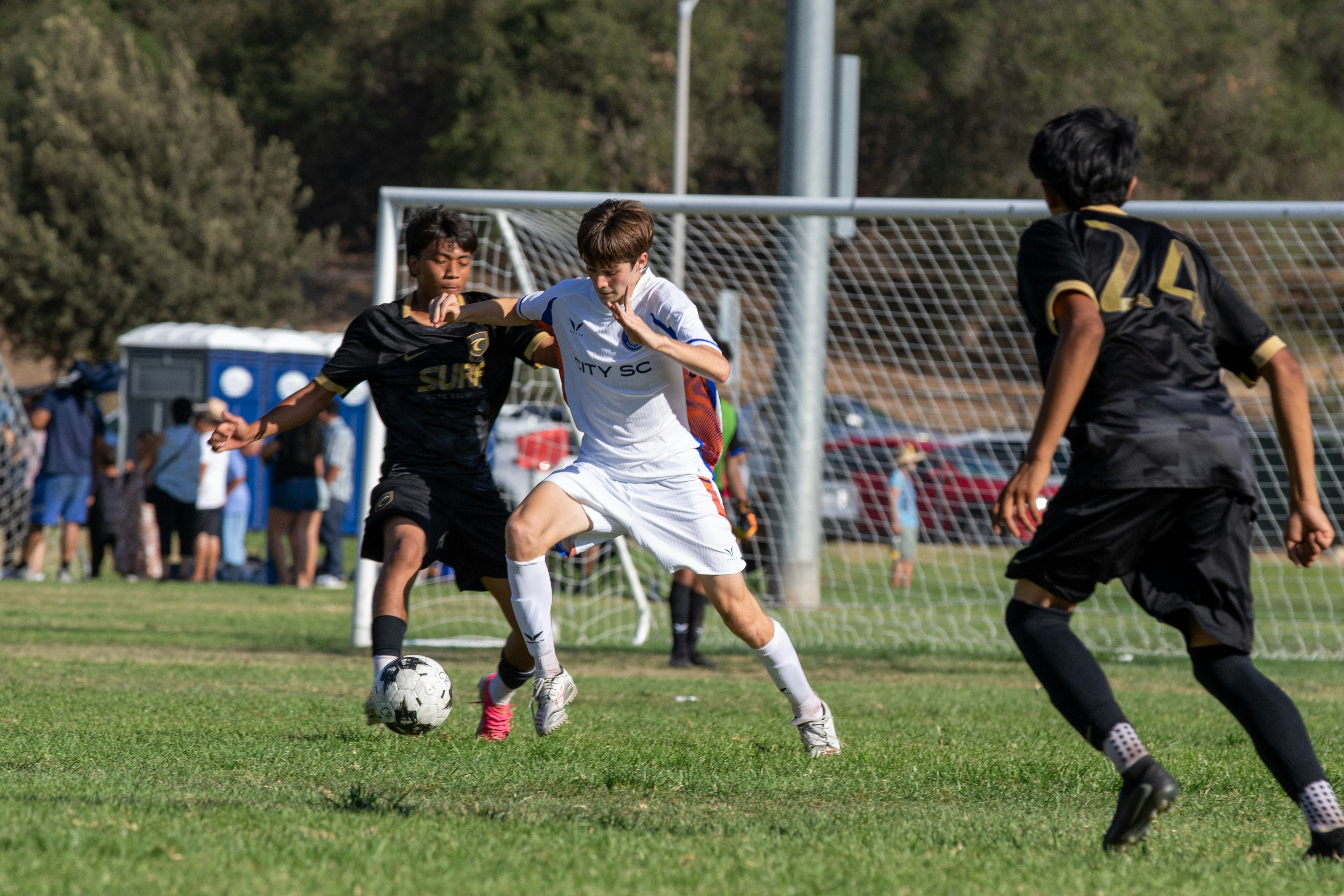 Grassroots football match