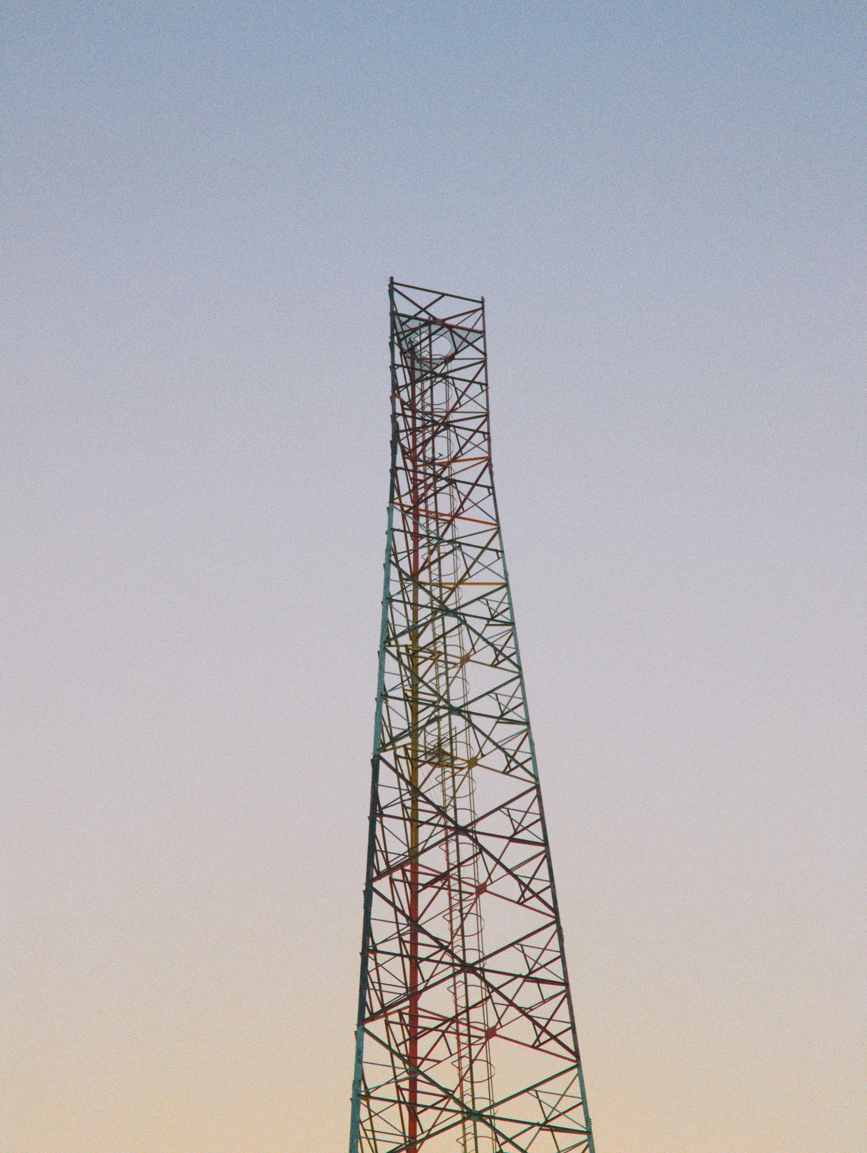 A cell tower in the dawn sku