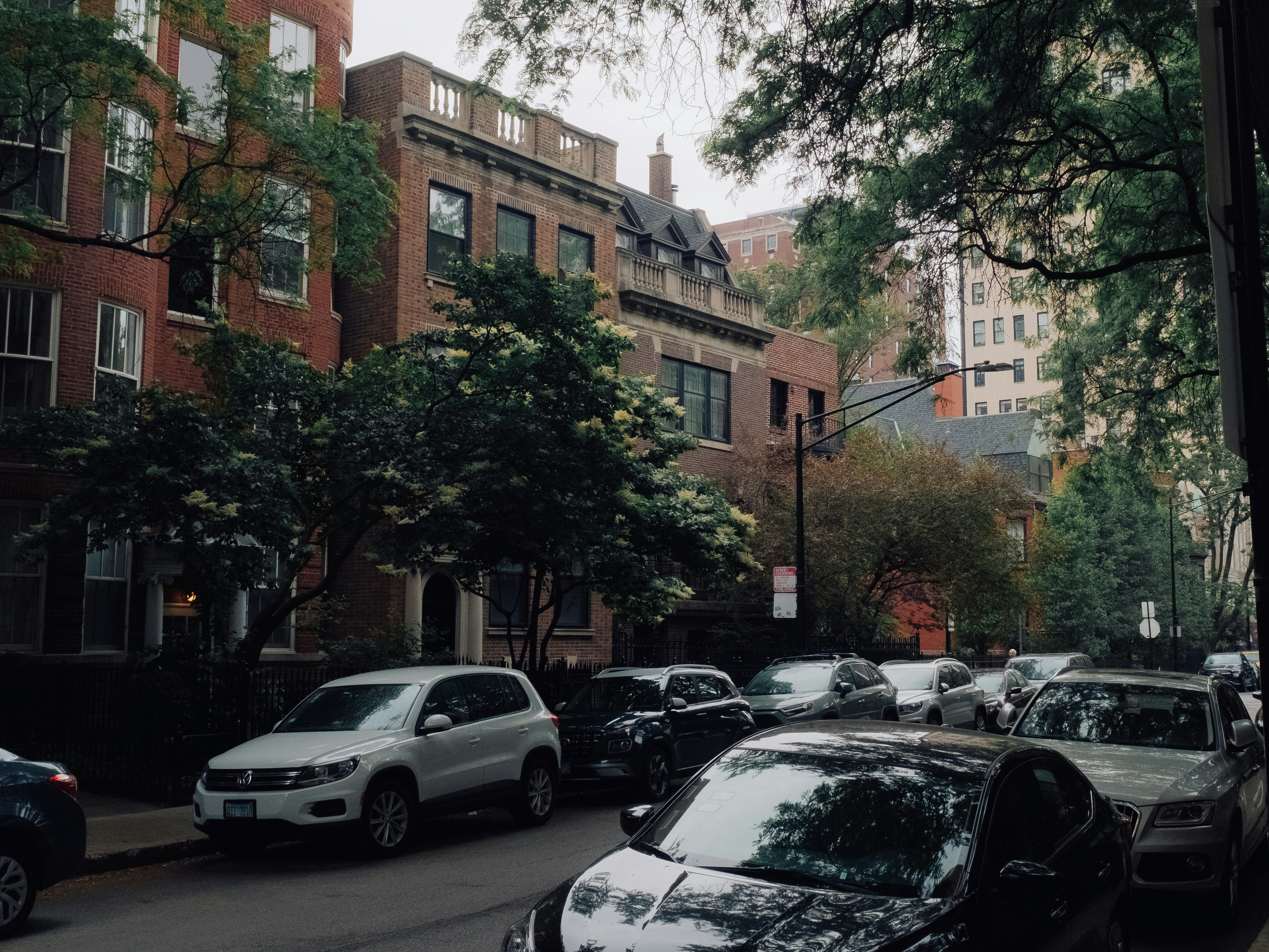 car parked residential street