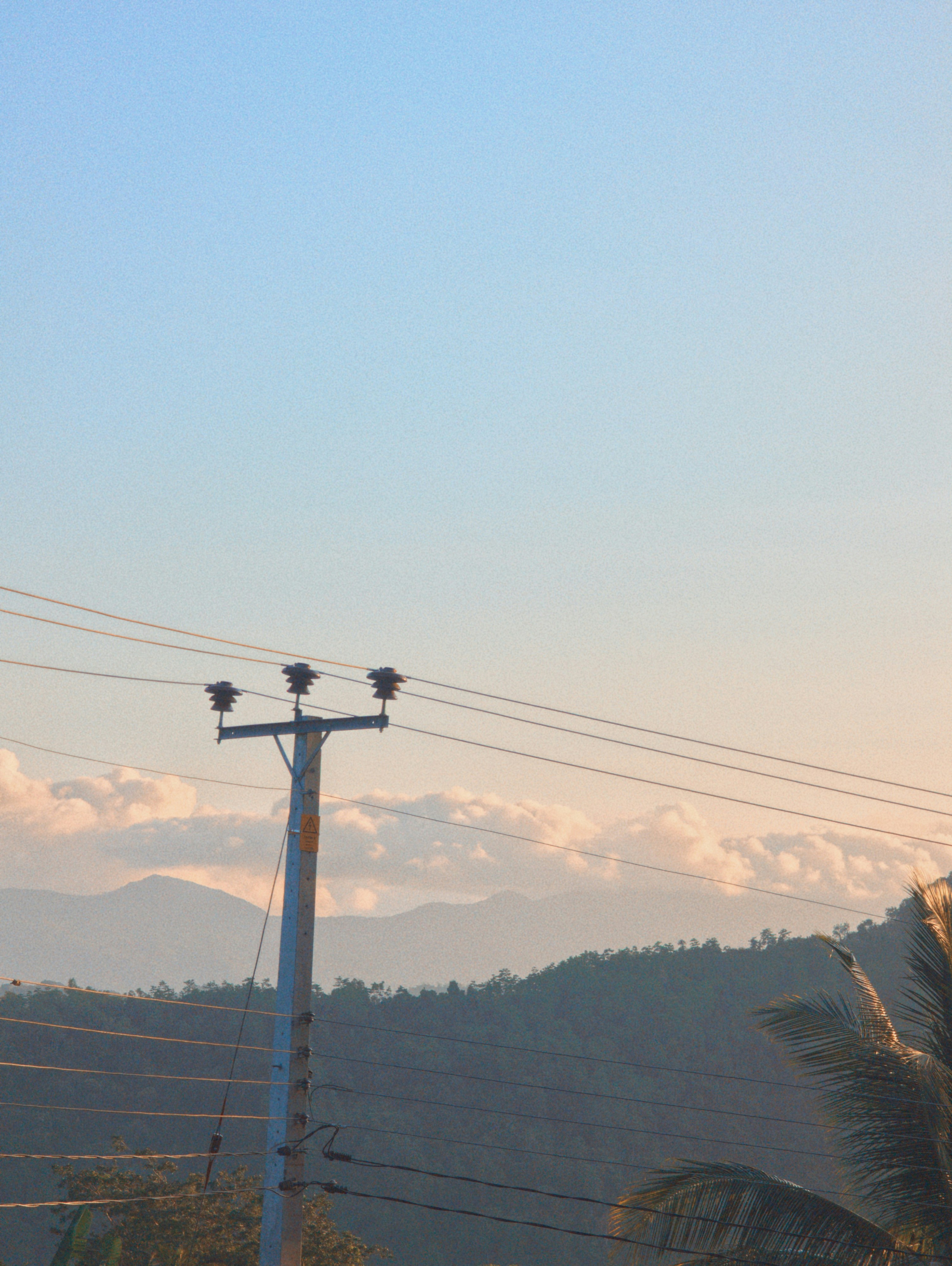 Far mountains and sky