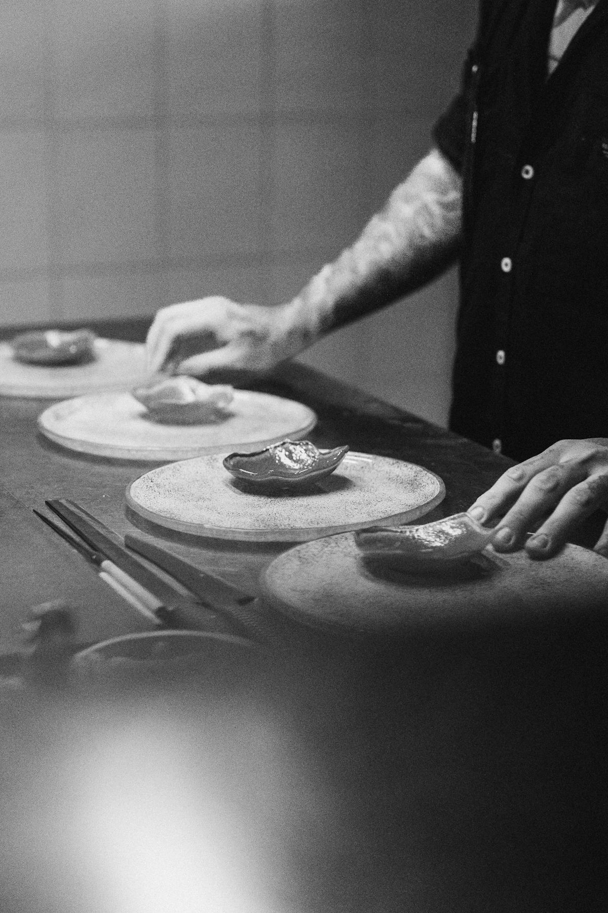 Préparation d'huîtres en cuisine