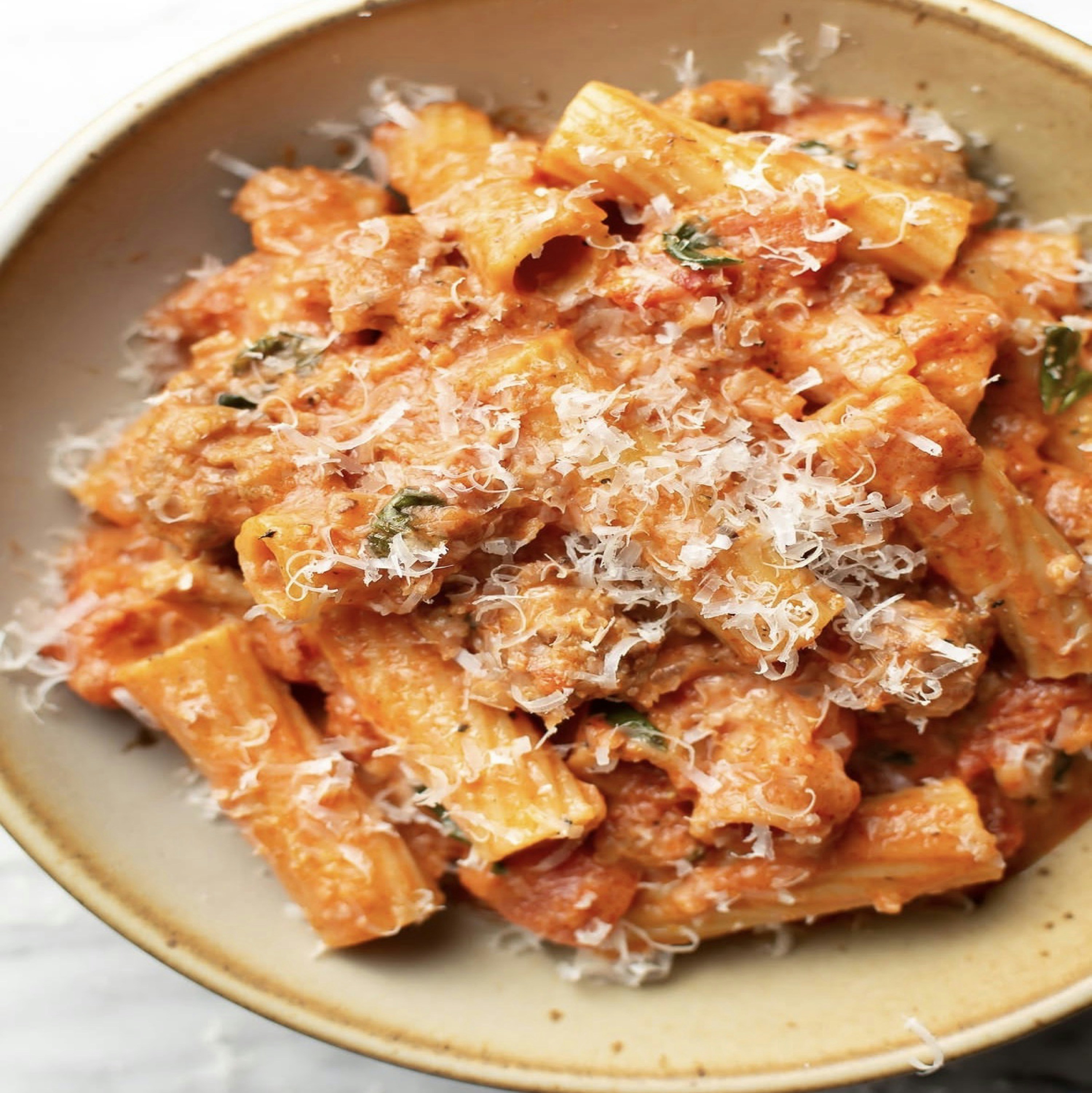 Classic Basil Pomodoro Rigatoni