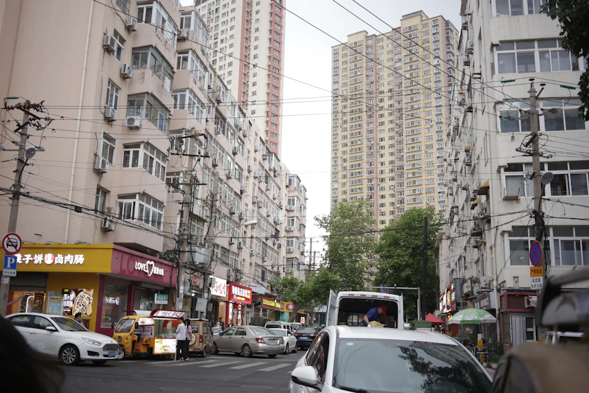 Representative stock photograph of Mixed-use building type