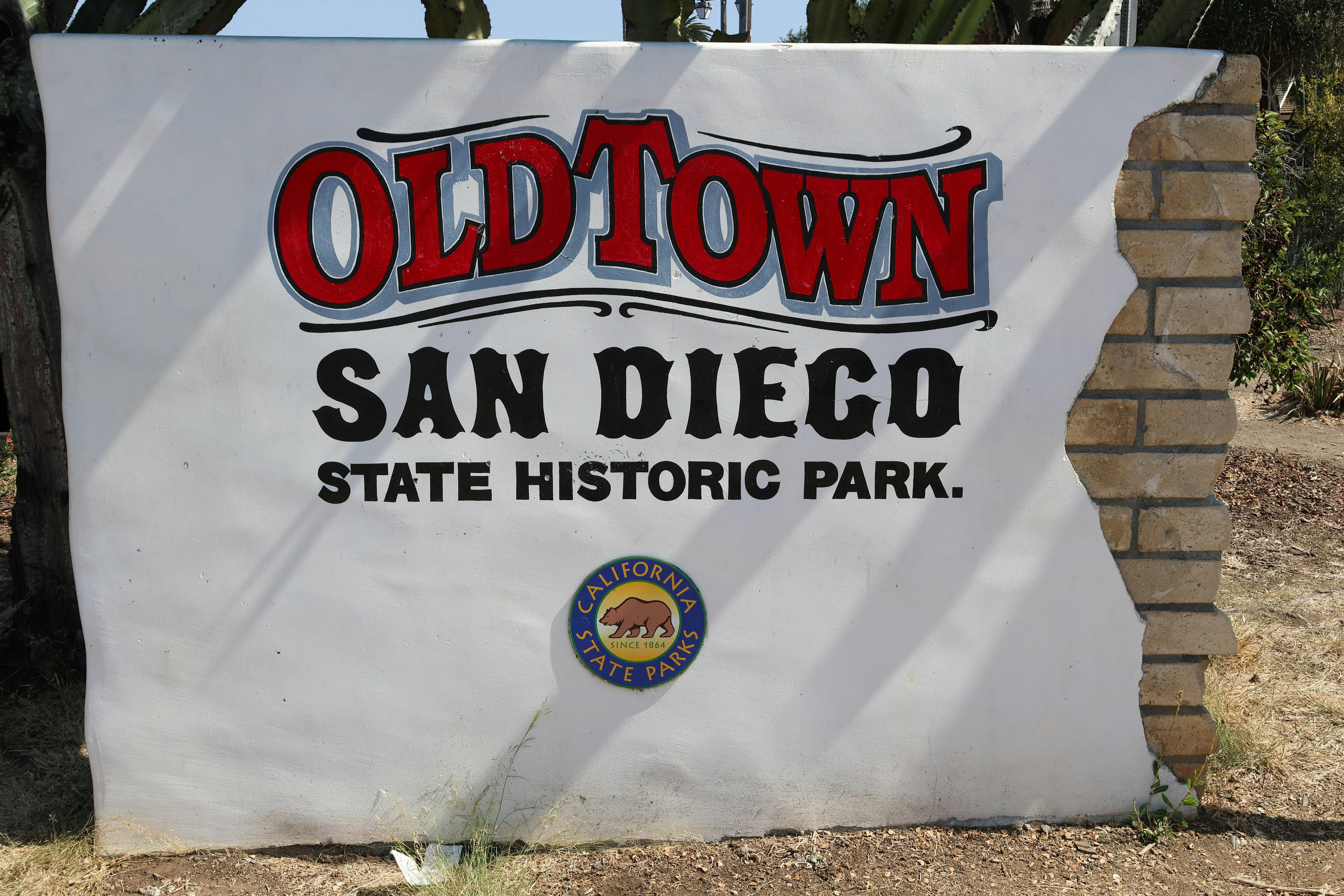 Sign for old town san diego state historic park