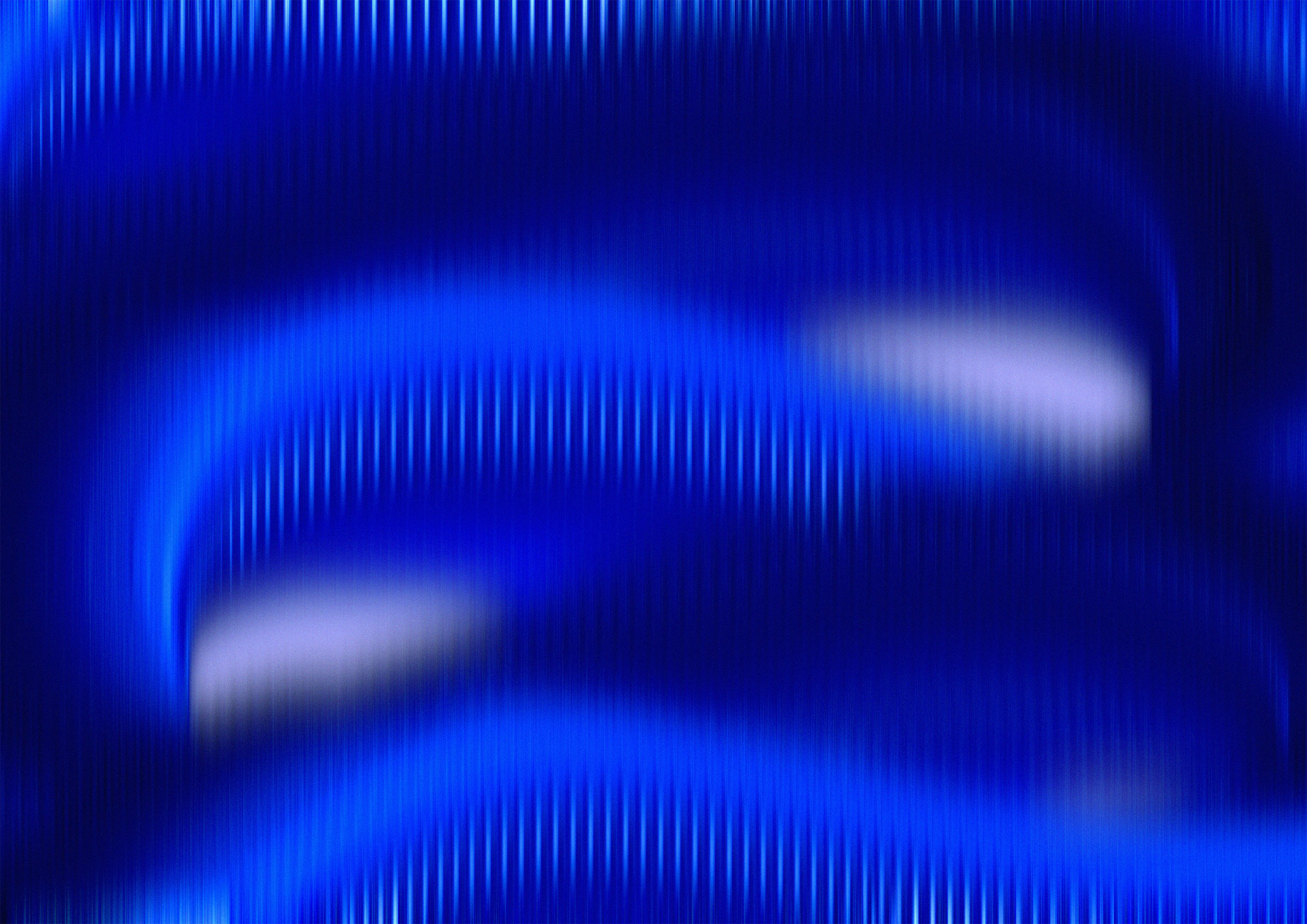 Blue abstract background with wavy patterns and light streaks