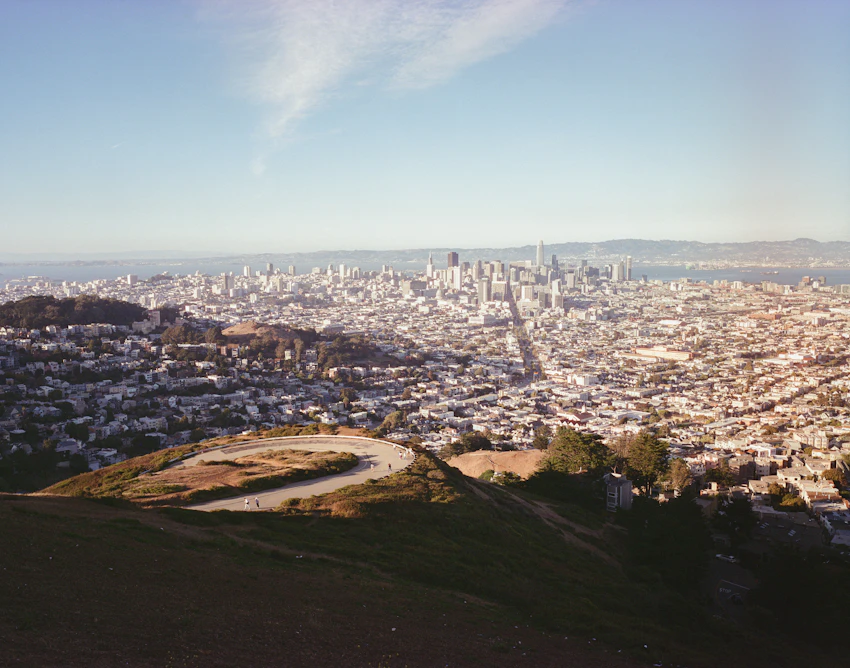 A view over San Francisco from Twin Peaks